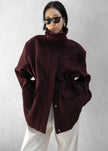 Holbeck Field Wool Jacket - Burgundy