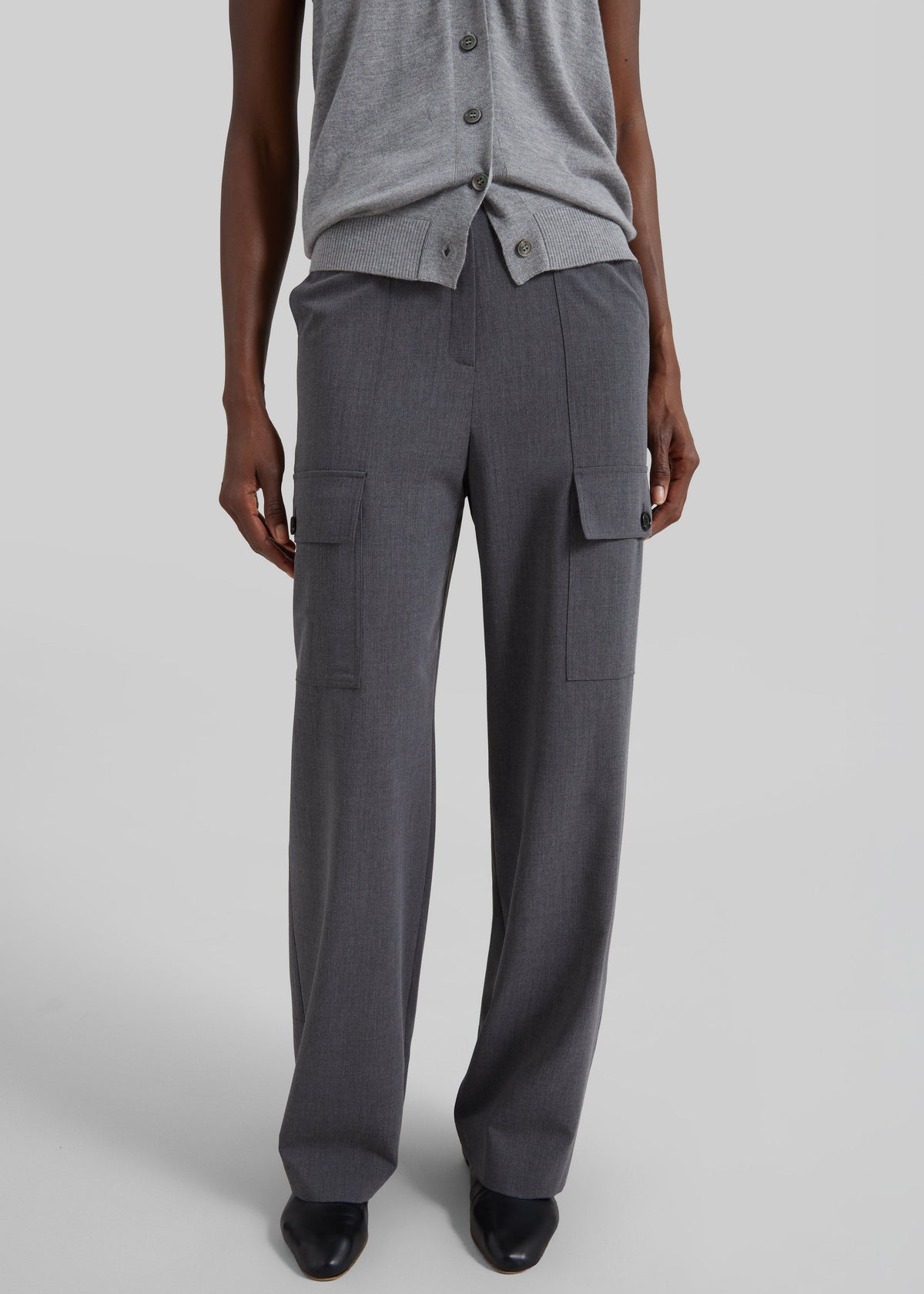 Holborn Cargo Pants - Grey Melange - 2
