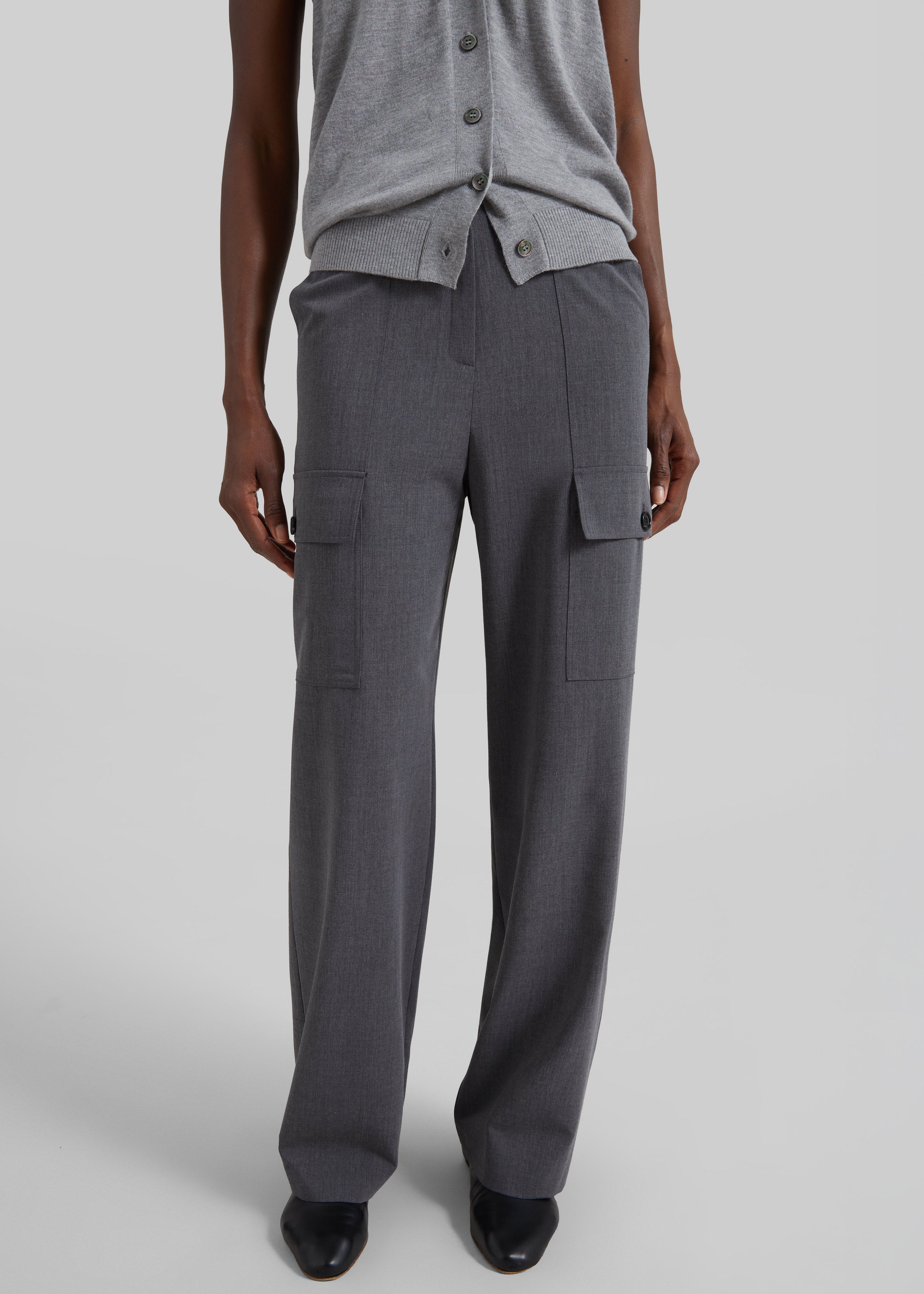 Holborn Cargo Pants - Grey Melange - 2
