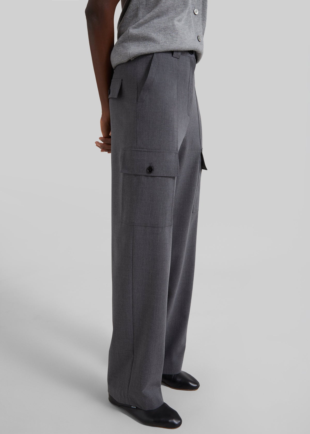Holborn Cargo Pants - Grey Melange - 5