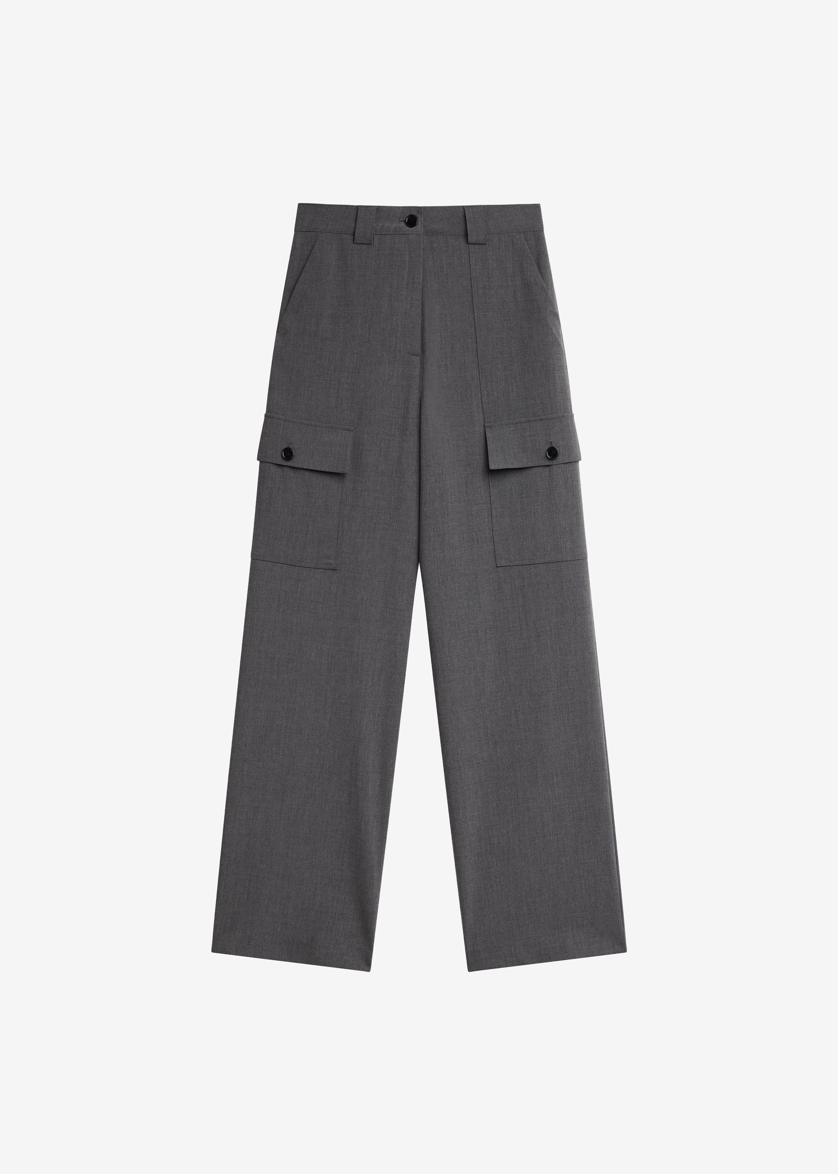Holborn Cargo Pants - Grey Melange - 8