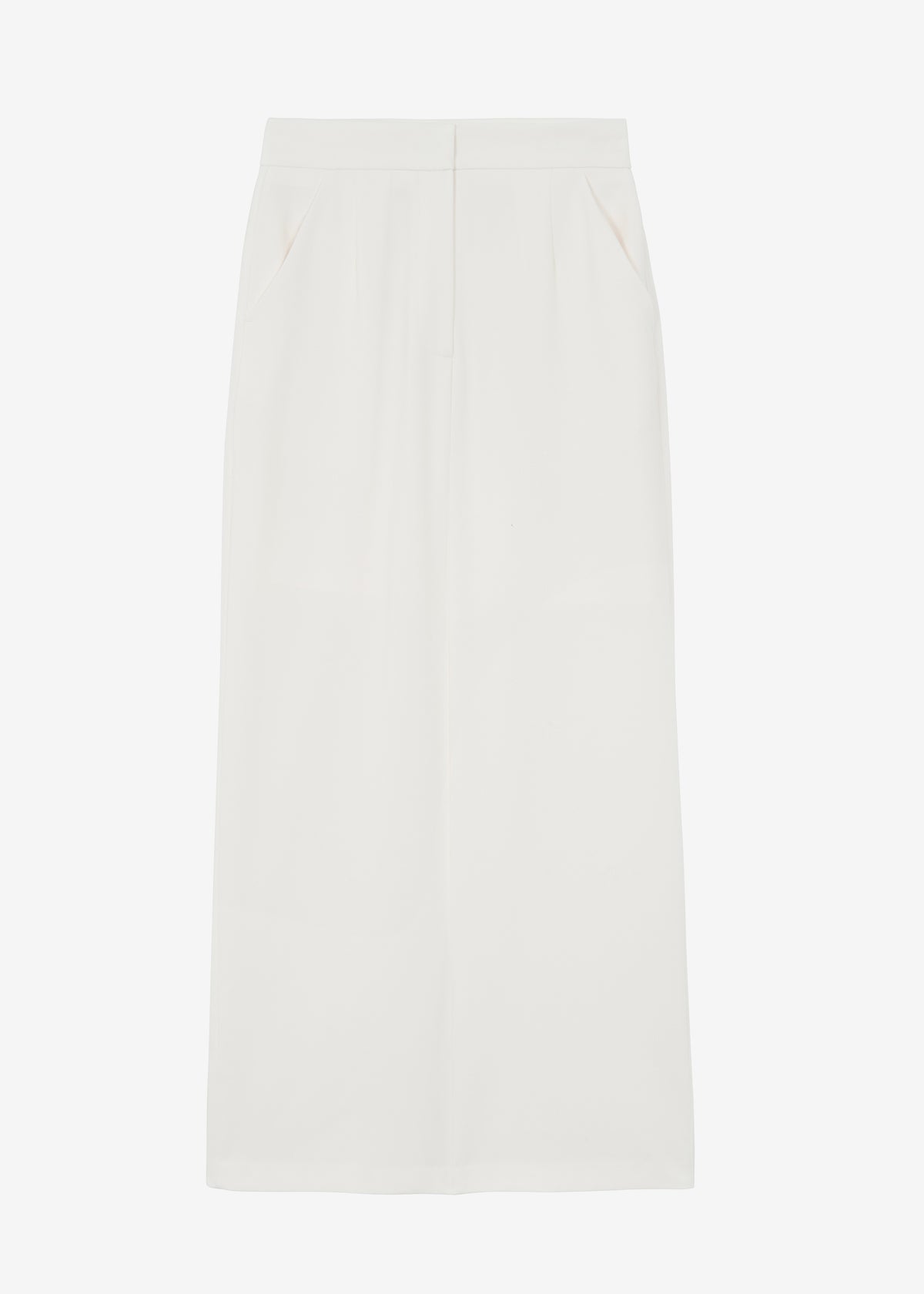 Hollis Back Slit Skirt - Ivory - 9