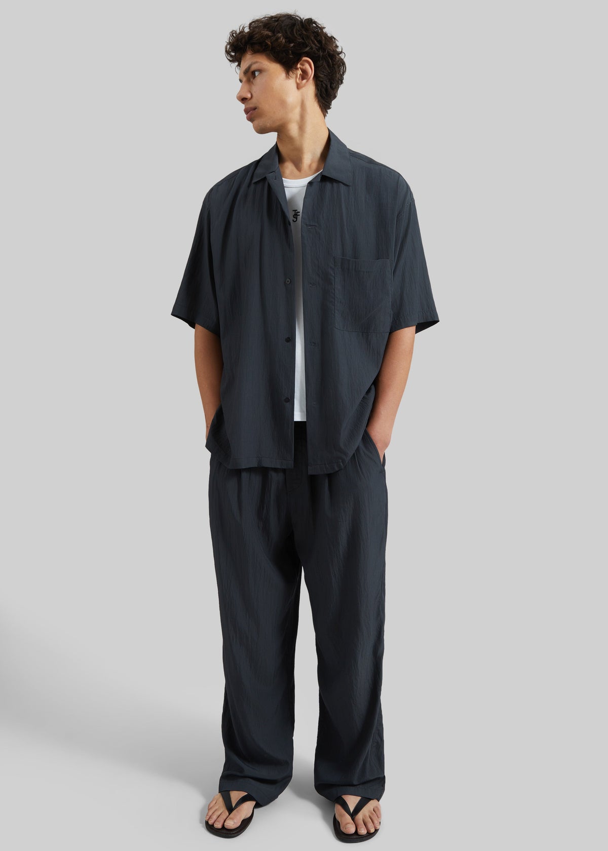 Holmen Short Sleeve Shirt - Charcoal - 3