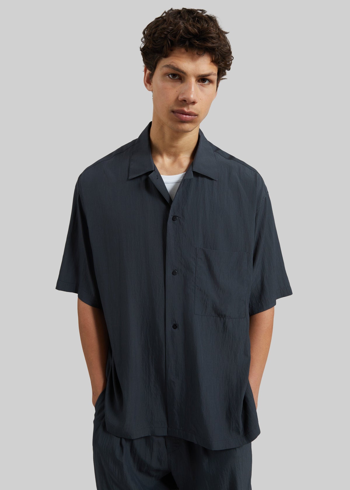 Holmen Short Sleeve Shirt - Charcoal - 1