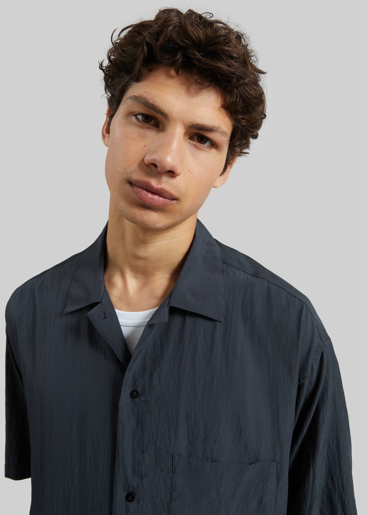 Holmen Short Sleeve Shirt - Charcoal - 2
