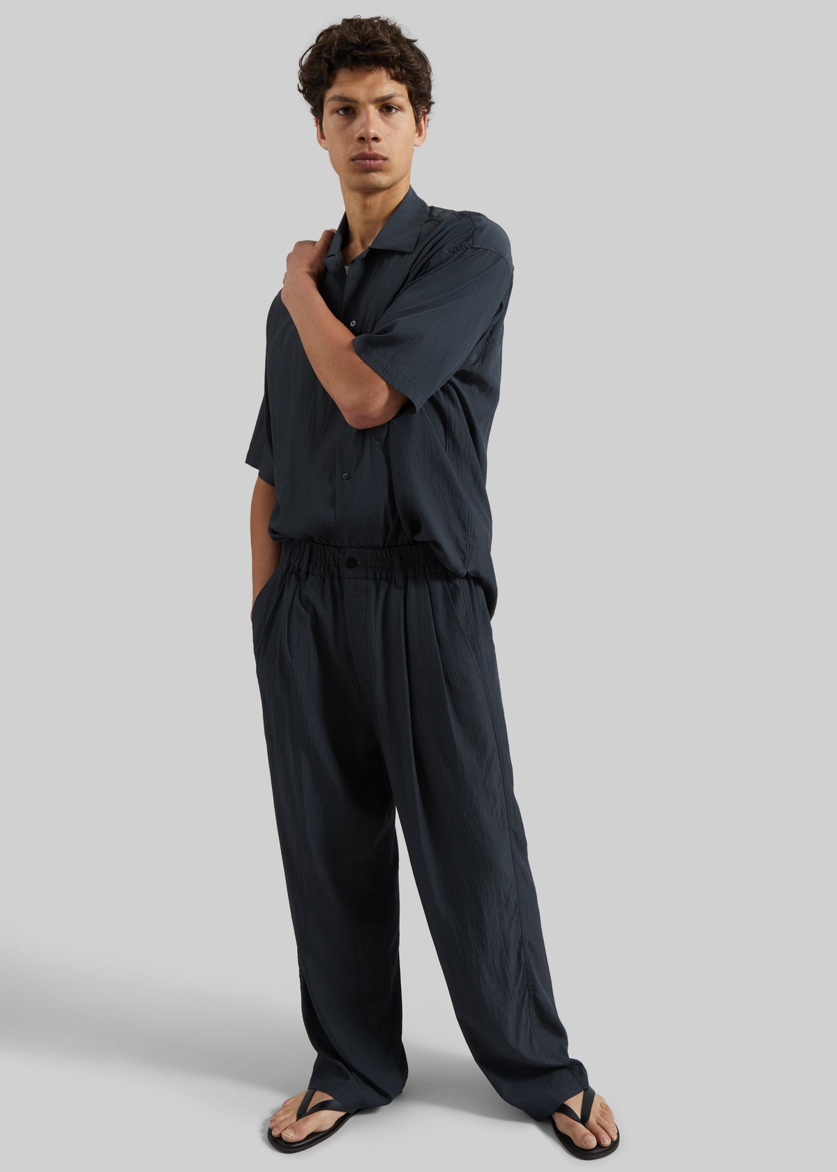 Holmen Straight Pants - Charcoal - 1