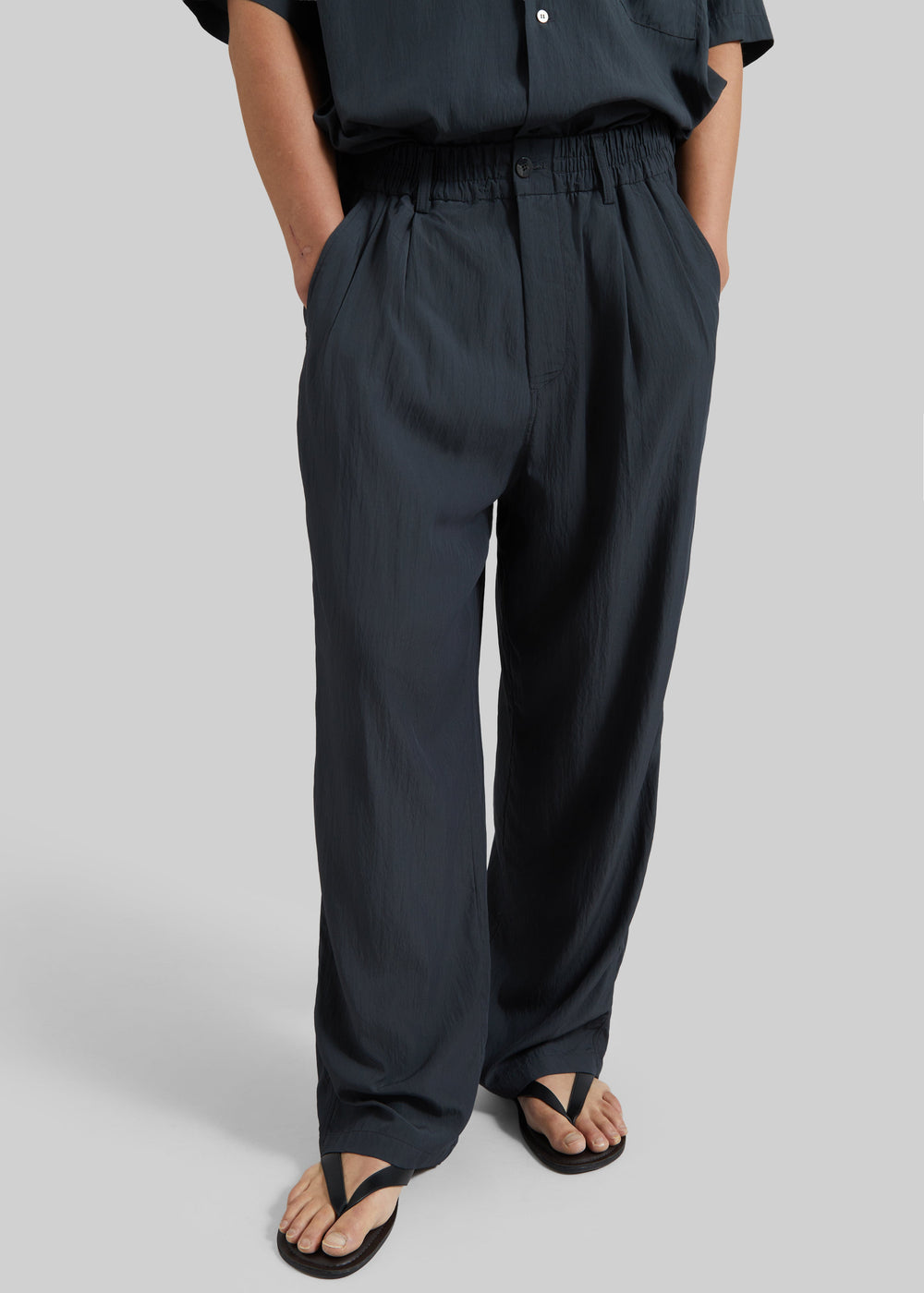Holmen Straight Pants - Charcoal - 1