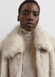 Hope Faux Fur Jacket - Beige