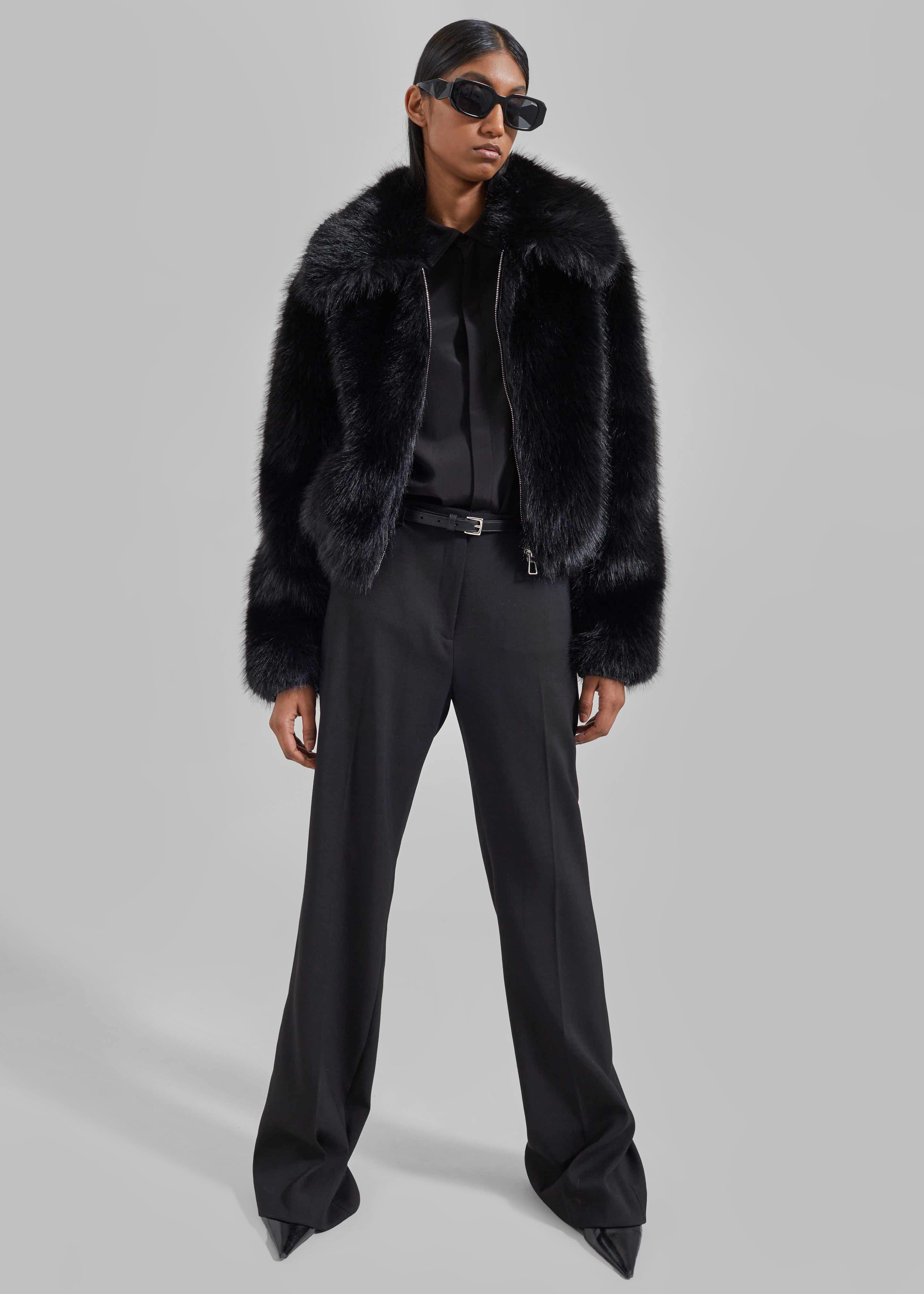 Hope Faux Fur Jacket - Black – Frankie Shop Europe