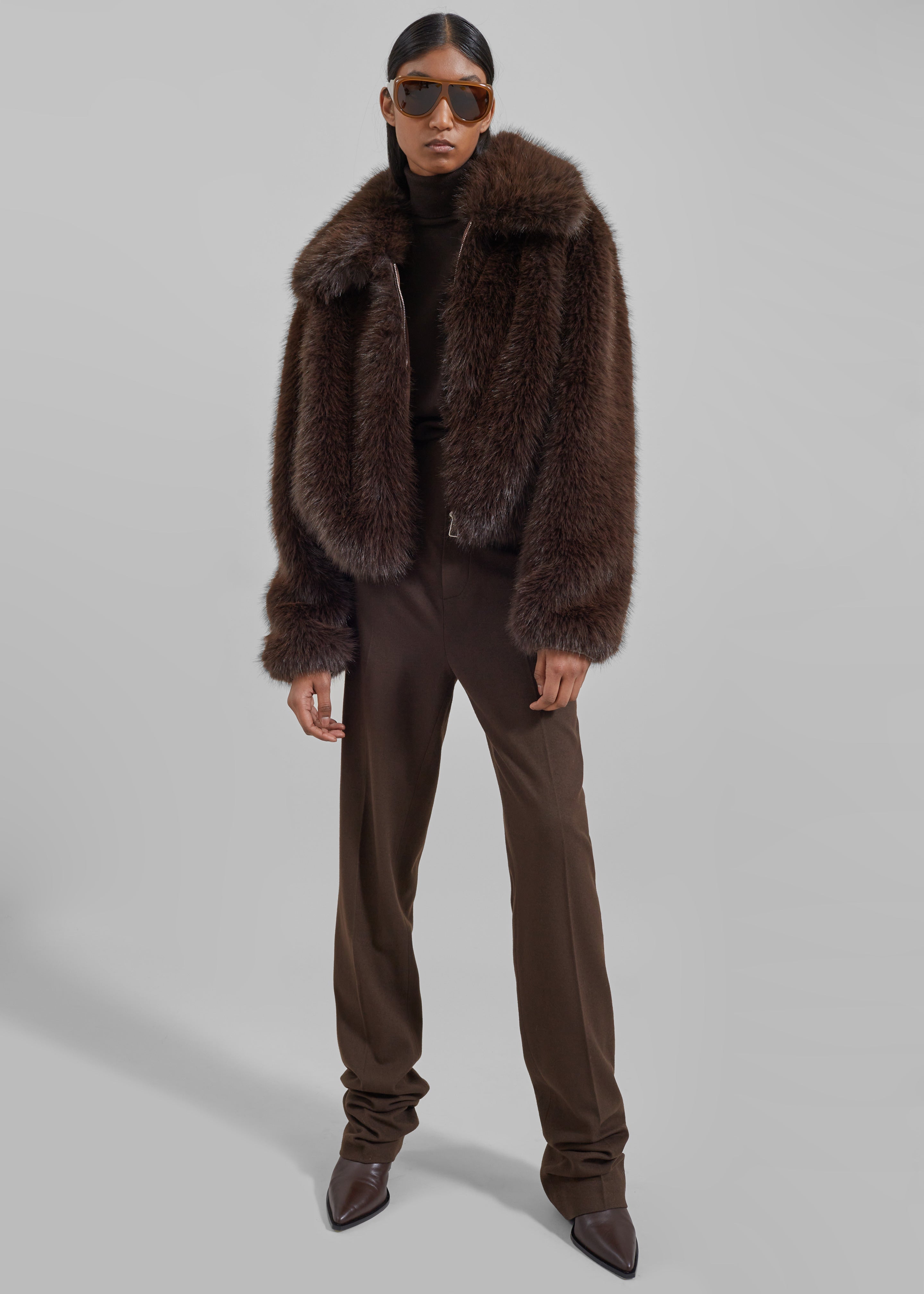 Sold Fur coat / jacket - brown