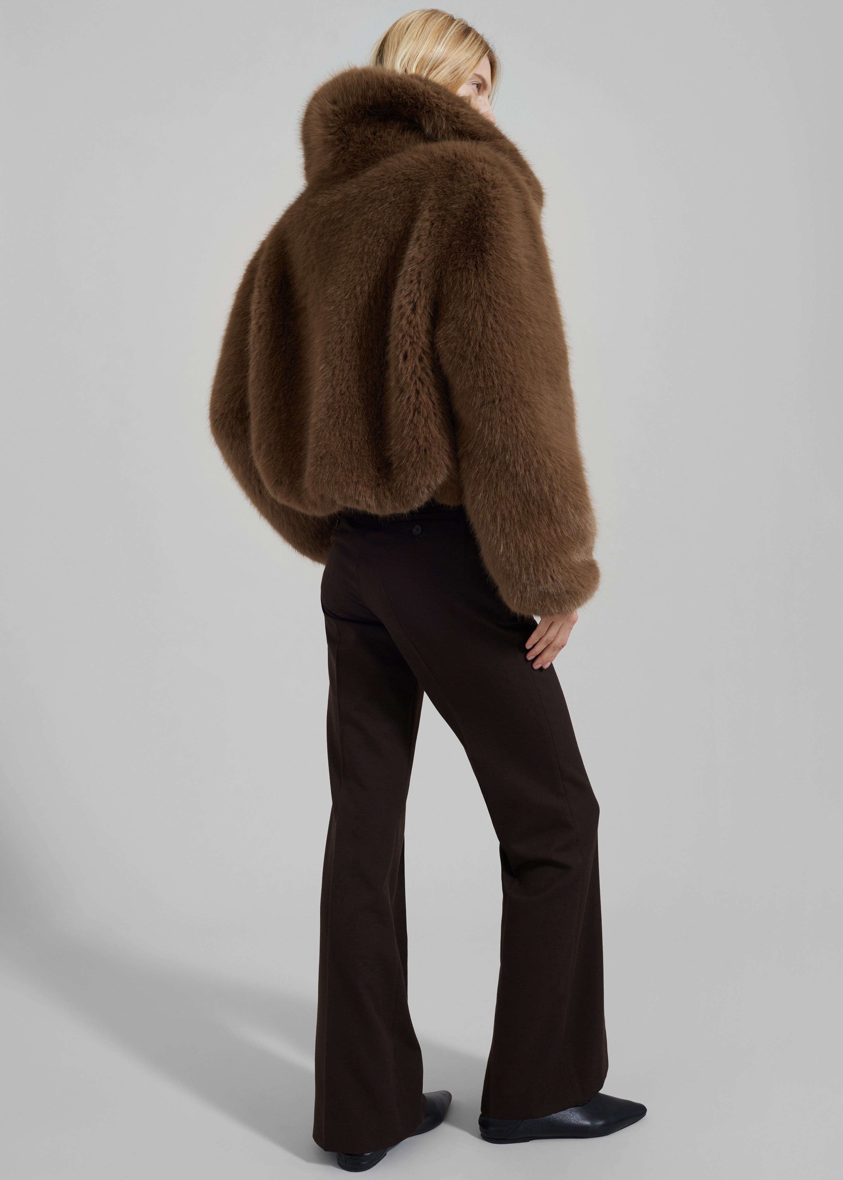 Hope Faux Fur Jacket - Camel - 9