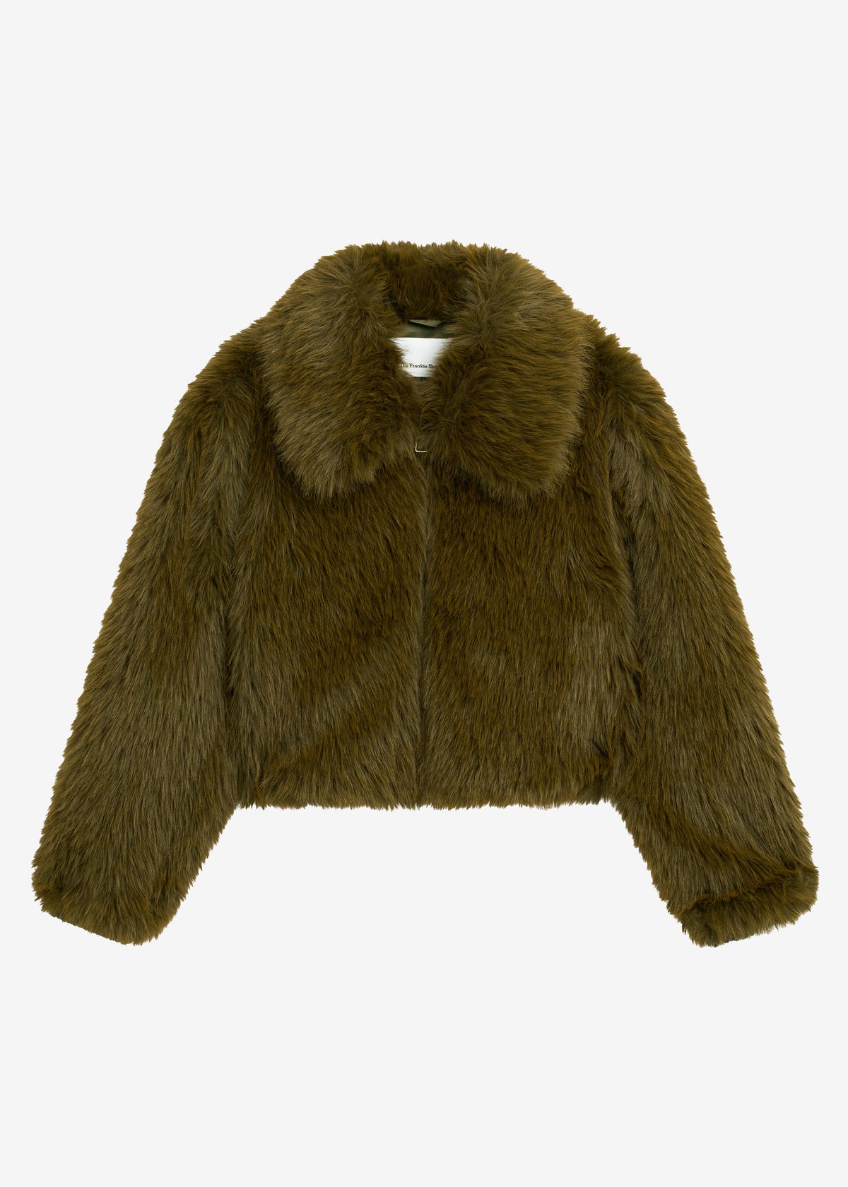Hope Faux Fur Jacket - Moss Green - 8