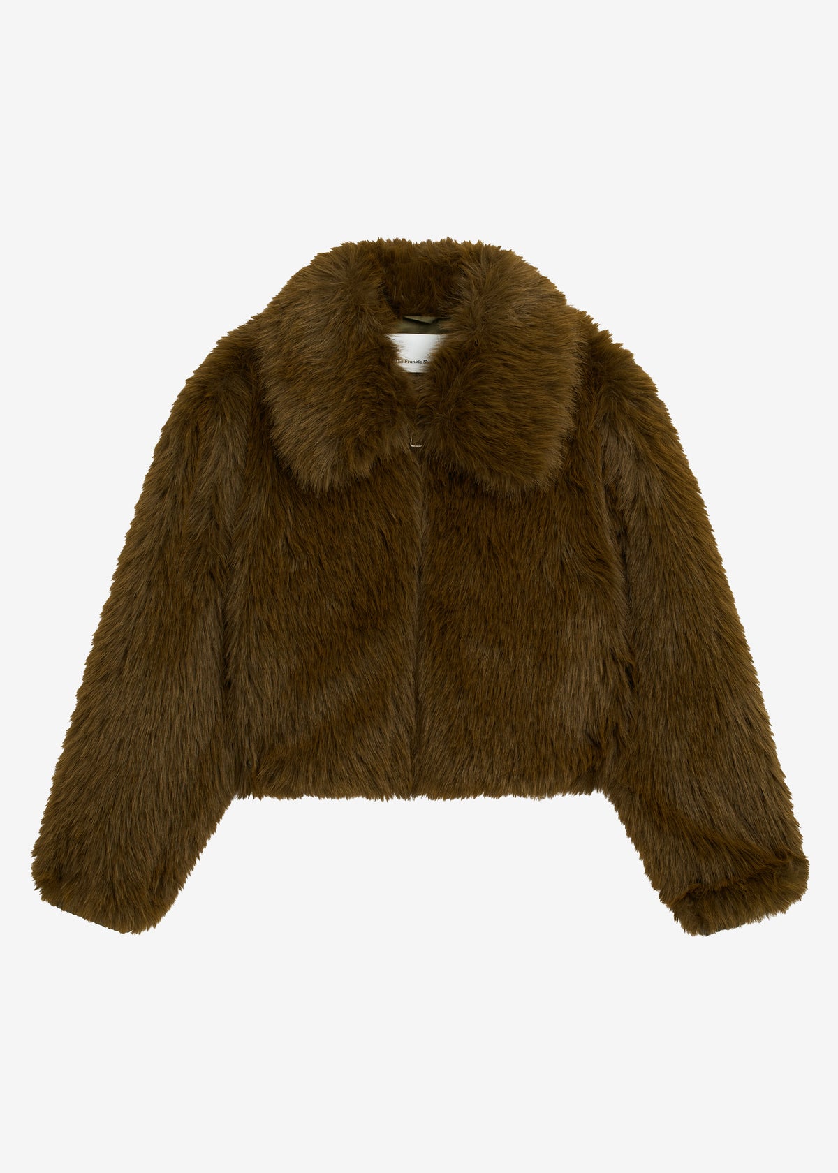 Hope Faux Fur Jacket - Moss Green - 8