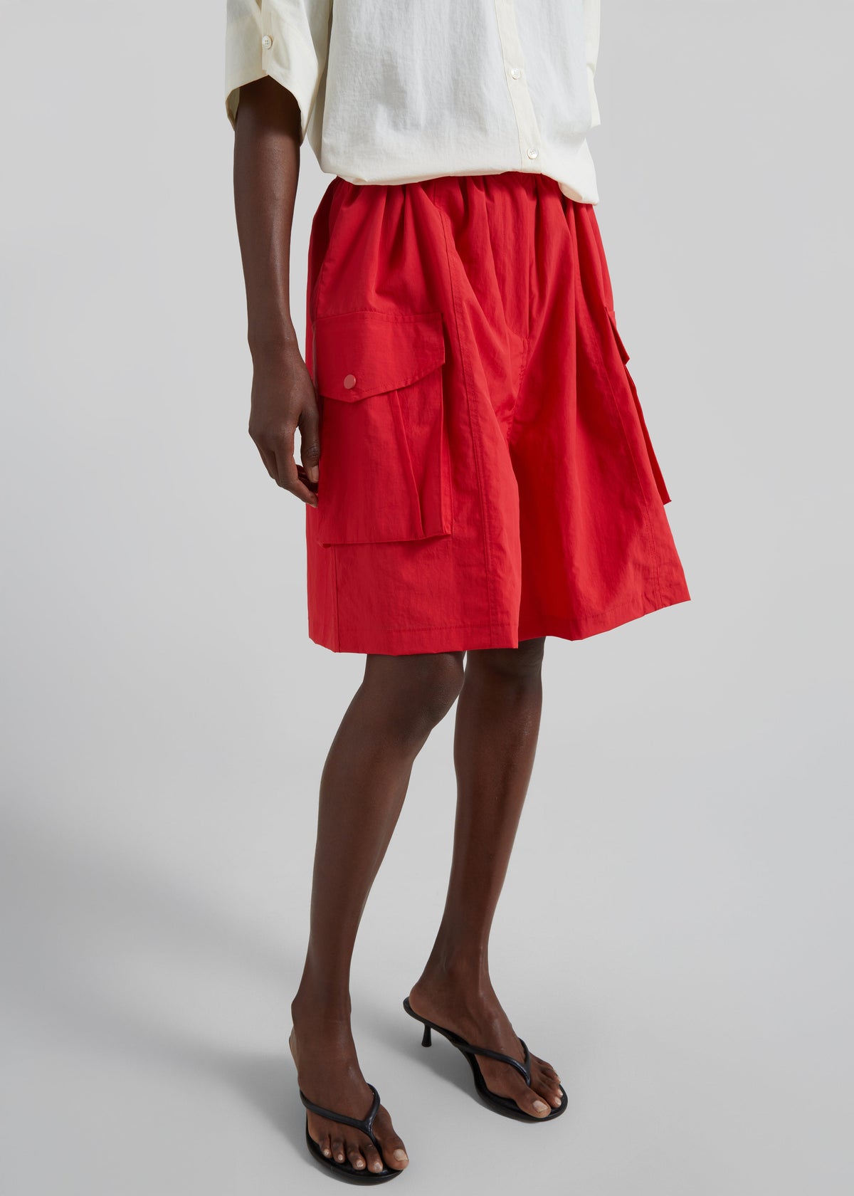 Igny Technical Cargo Bermuda Shorts - Red - 2