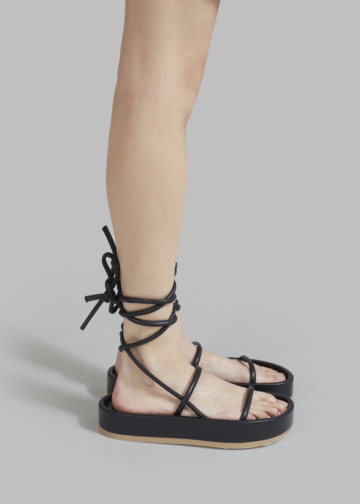 Ilio Smeraldo Pritika 01 Lace Up Sandal - Black - 4