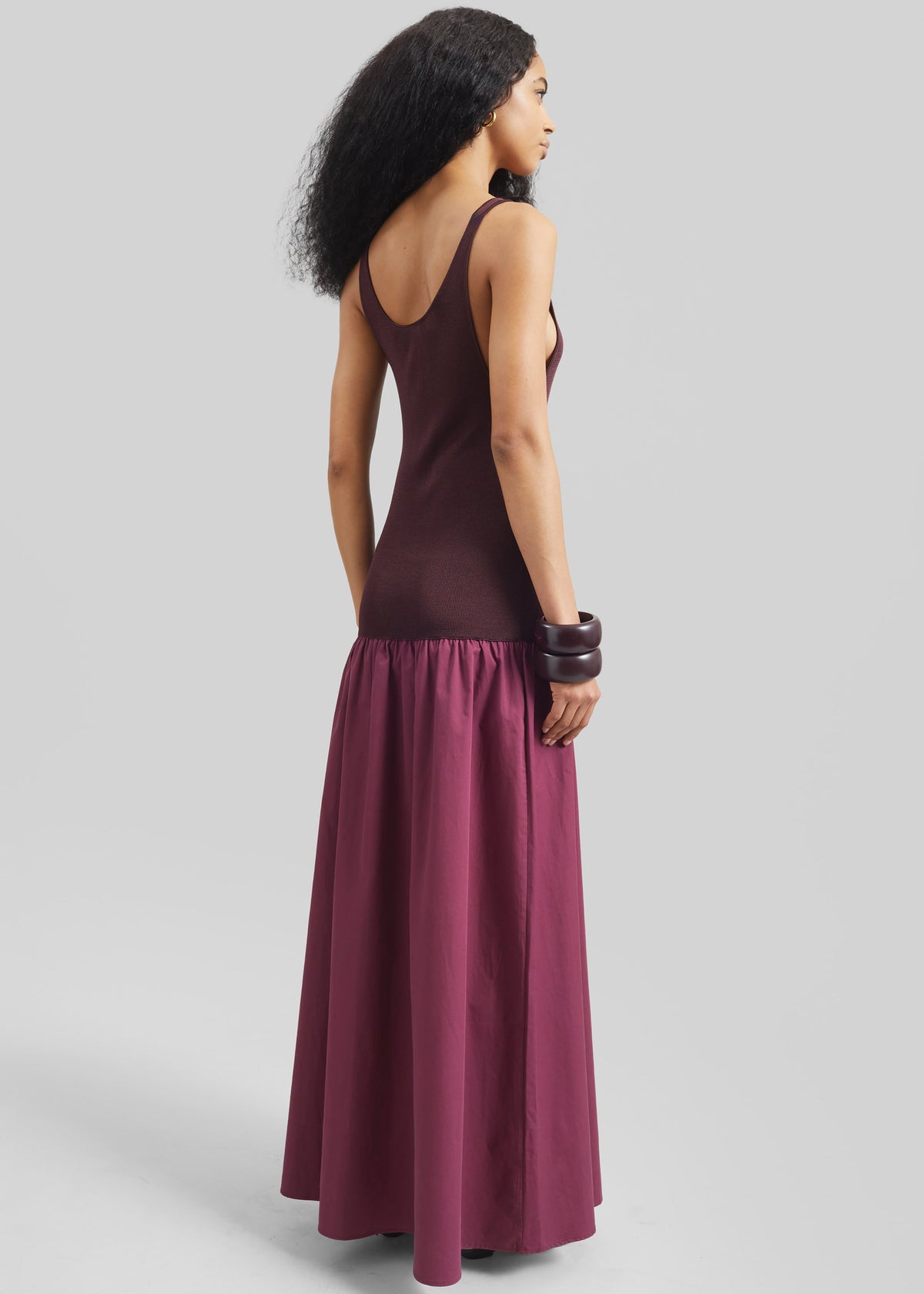 Iliya Drop Waist Maxi Dress - Burgundy - 6