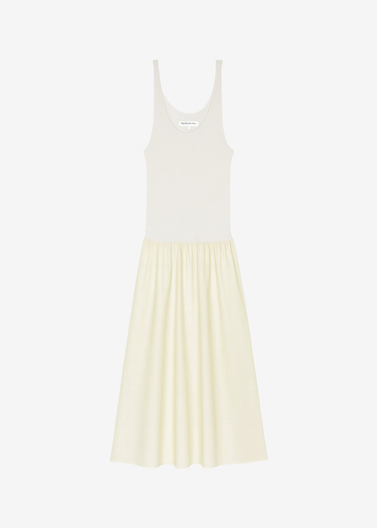 Iliya Drop Waist Maxi Dress - Cream The Frankie Shop Europe Iliya Drop Waist Maxi Dress - Cream The Frankie Shop Europe