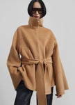 Imphal Belted Wool Jacket - Camel