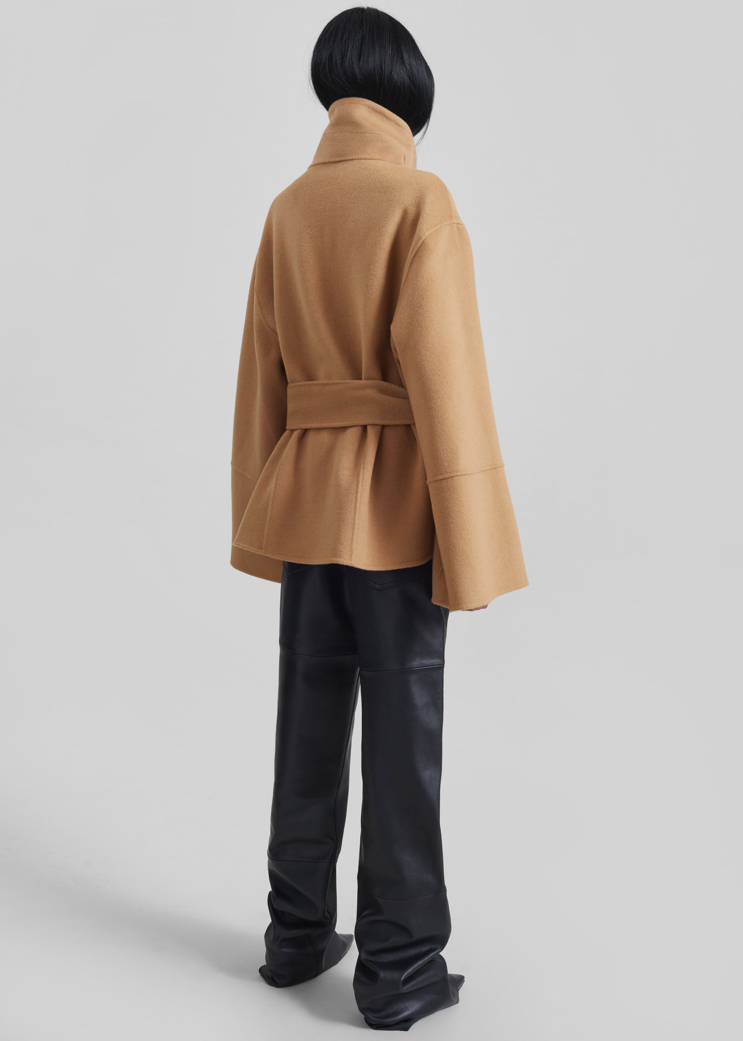 Imphal Belted Wool Jacket - Camel - 10