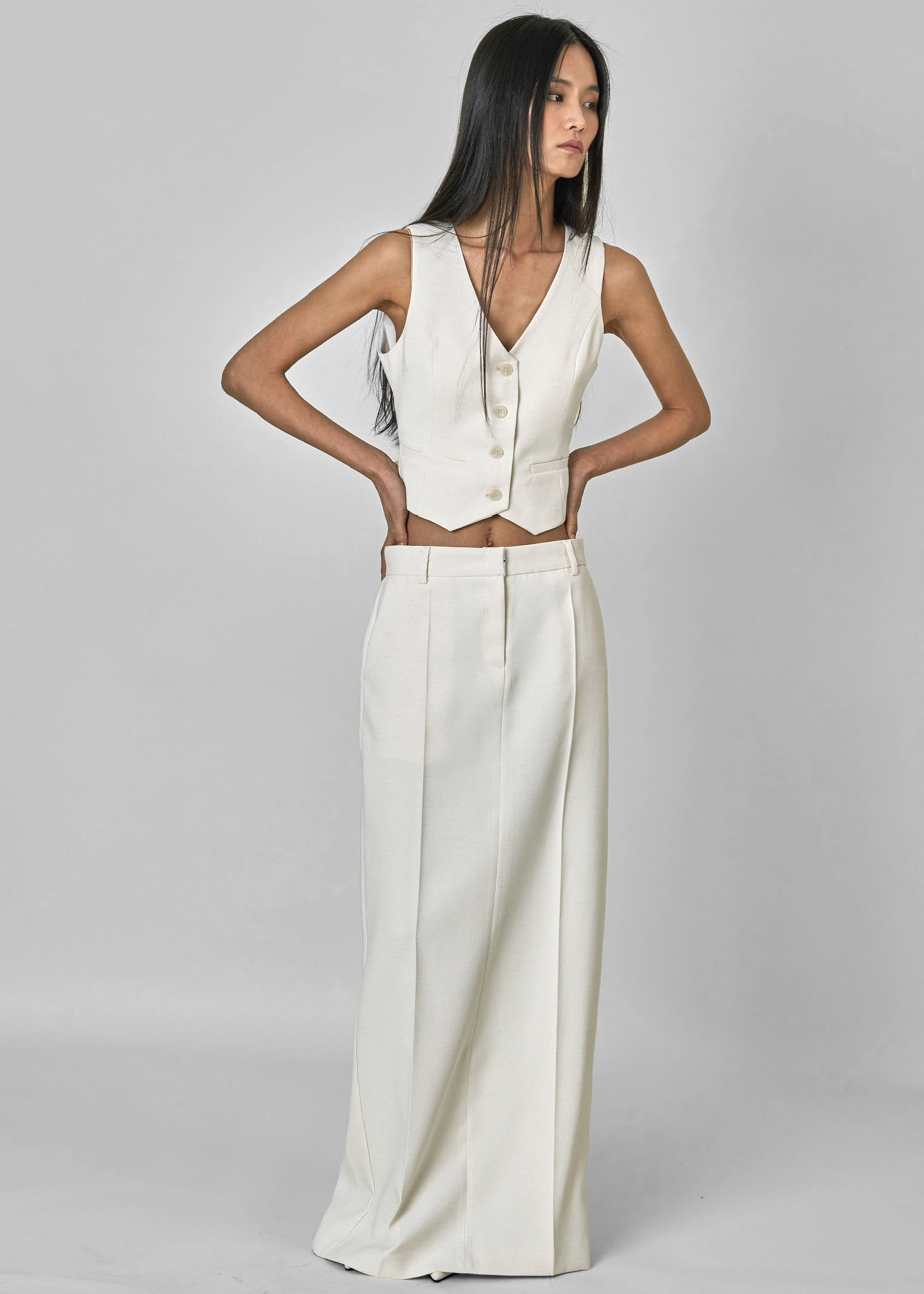 Indio Maxi Skirt - Off White - 1