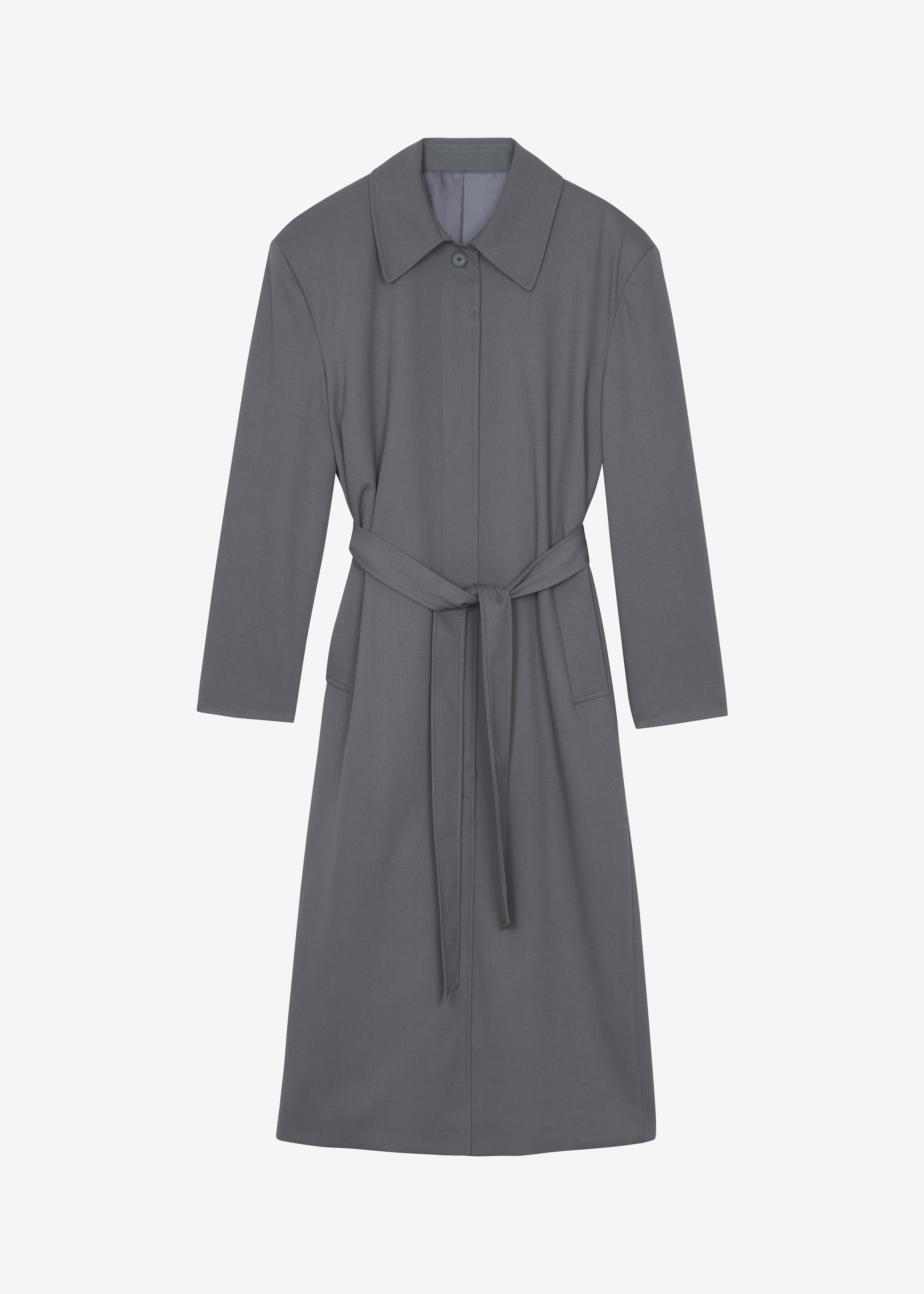 Indore Long Coat - Grey - 9