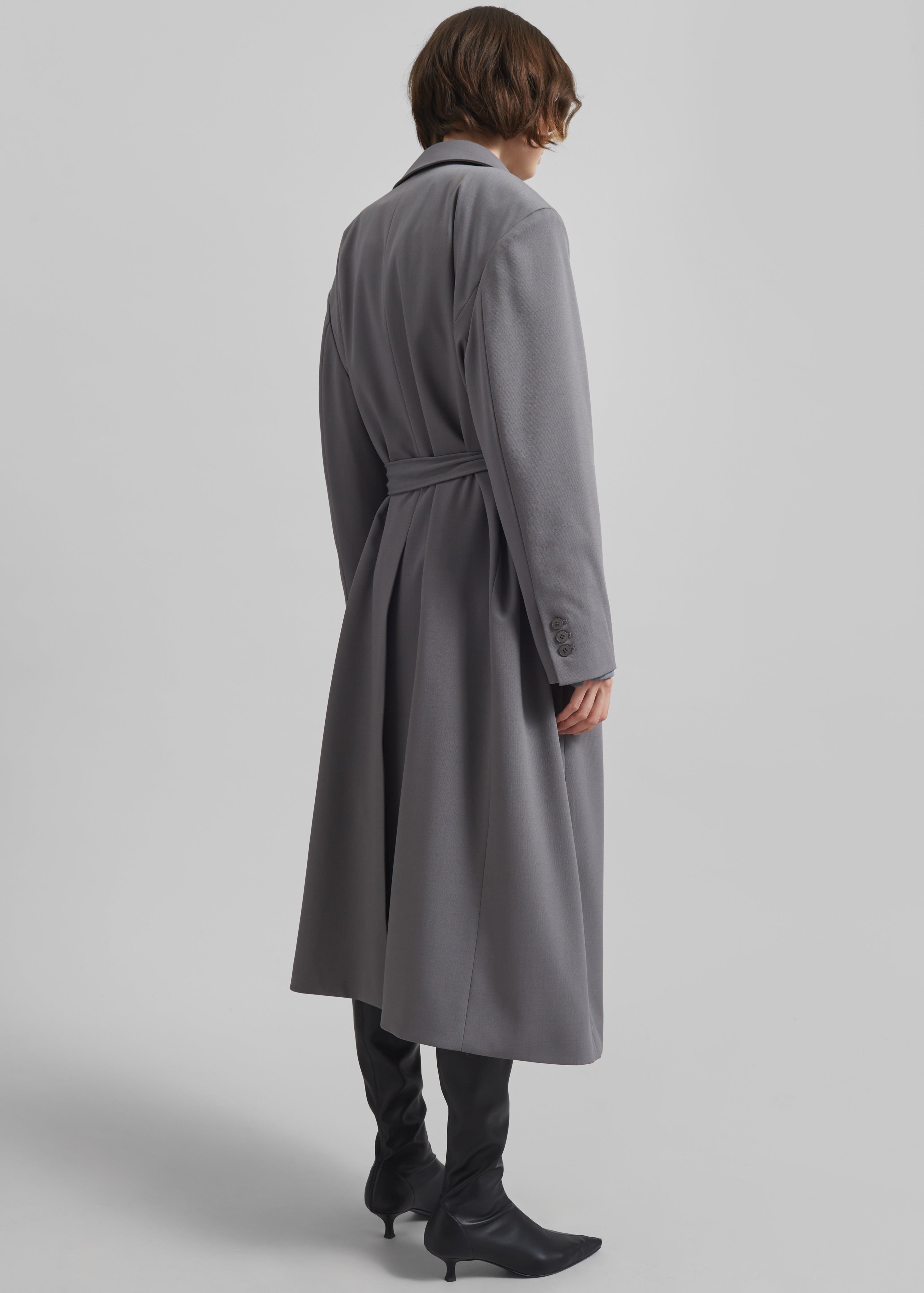 Indore Long Coat - Grey - 8