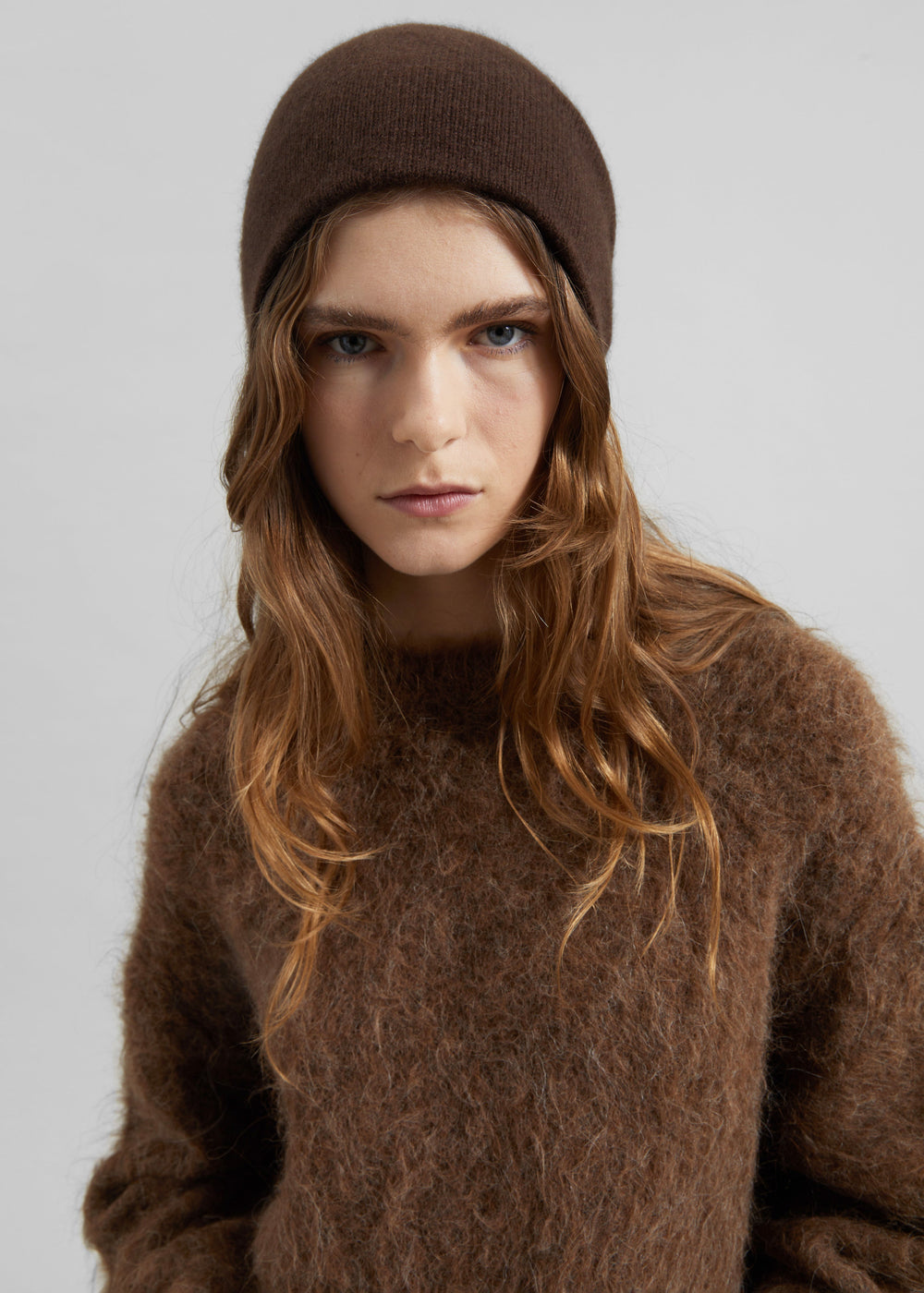 Inko Cashmere Beanie - Brown - 1