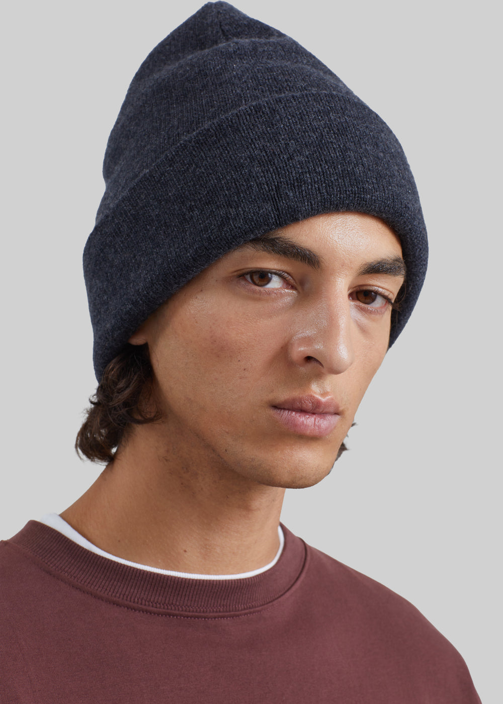 Inko Cashmere Beanie - Dark Grey - 1
