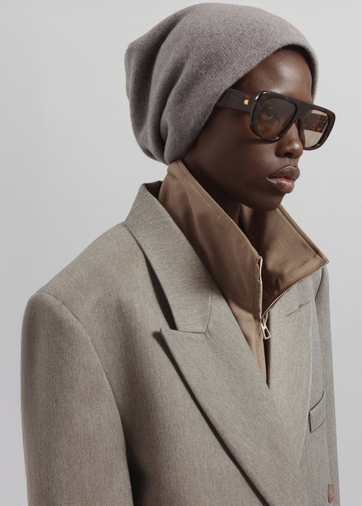 Inko Cashmere Beanie - Taupe