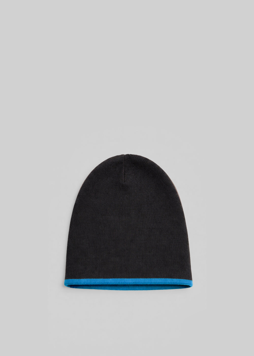 Inko Cashmere Reversible Beanie - Black/Blue