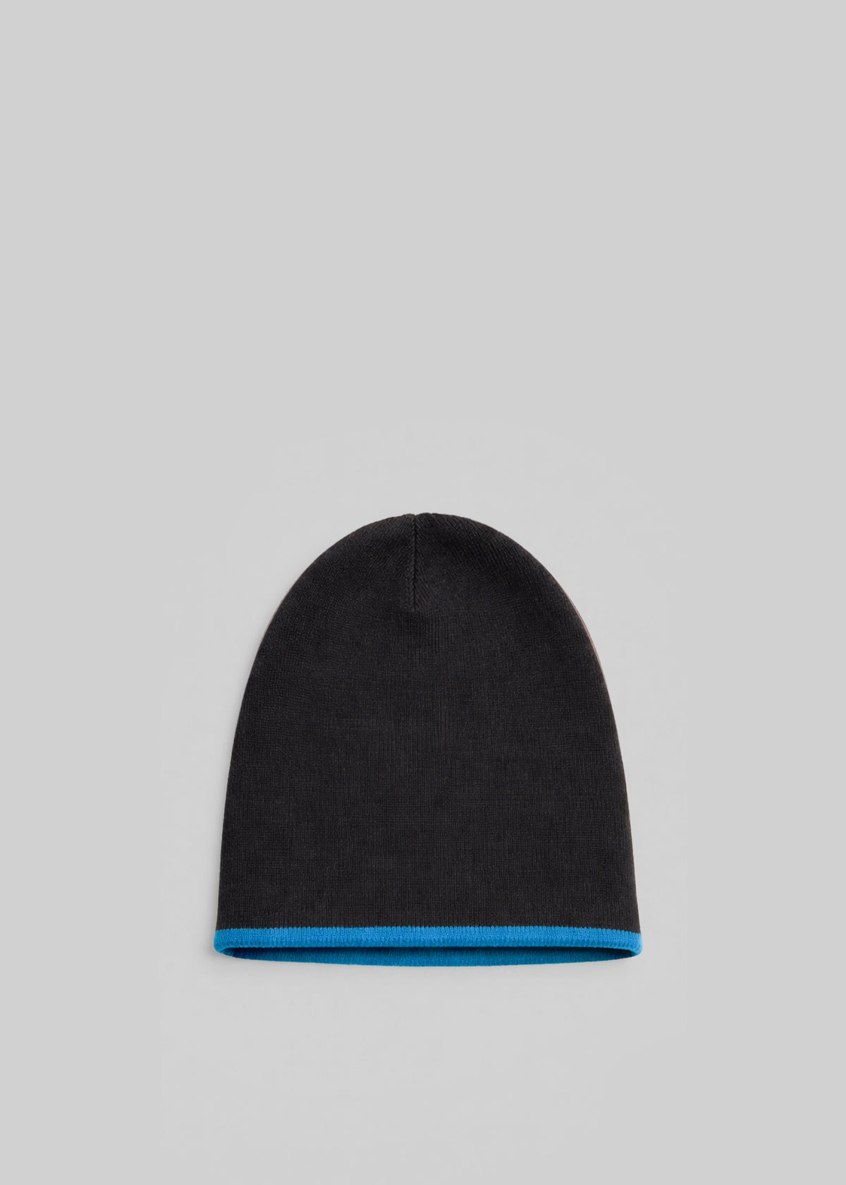Bonnet Inko réversible en cachemire - Noir/bleu