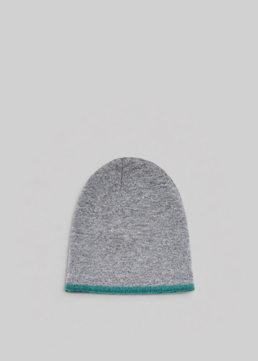 Inko Cashmere Reversible Beanie - Green/Grey - 1