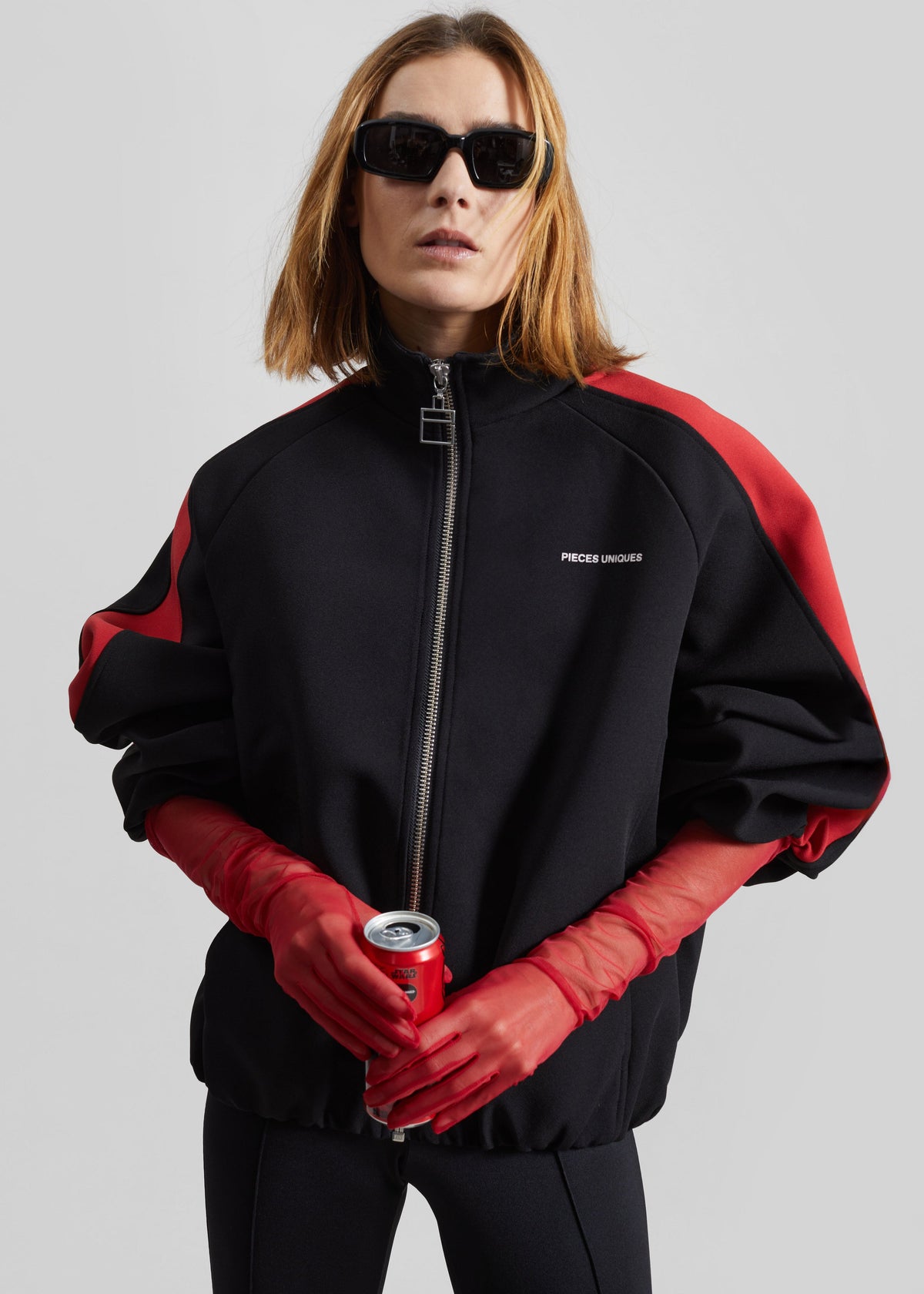 Inna Mesh Long Gloves - Red - 4