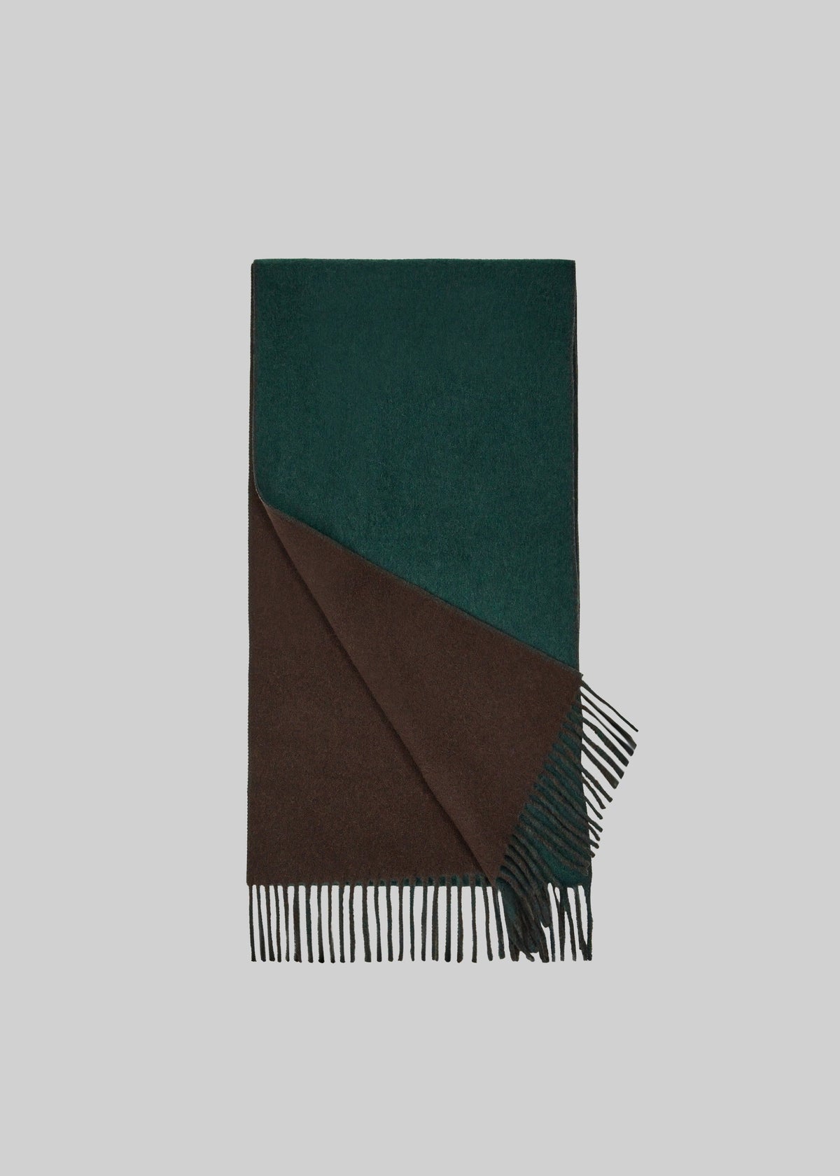 Irel Bicolor Scarf - Brown/Green