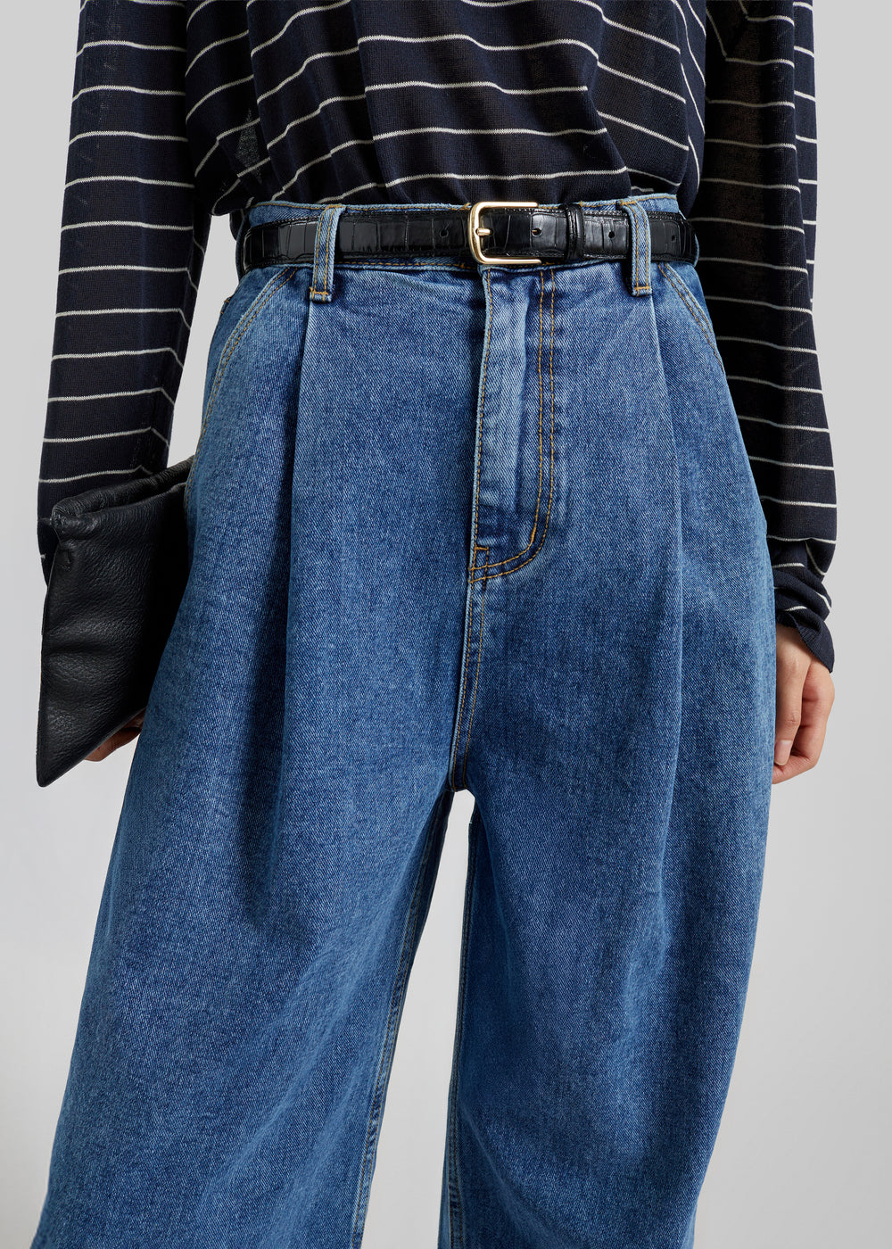 Isabella Denim Pants - Medium Wash - 1