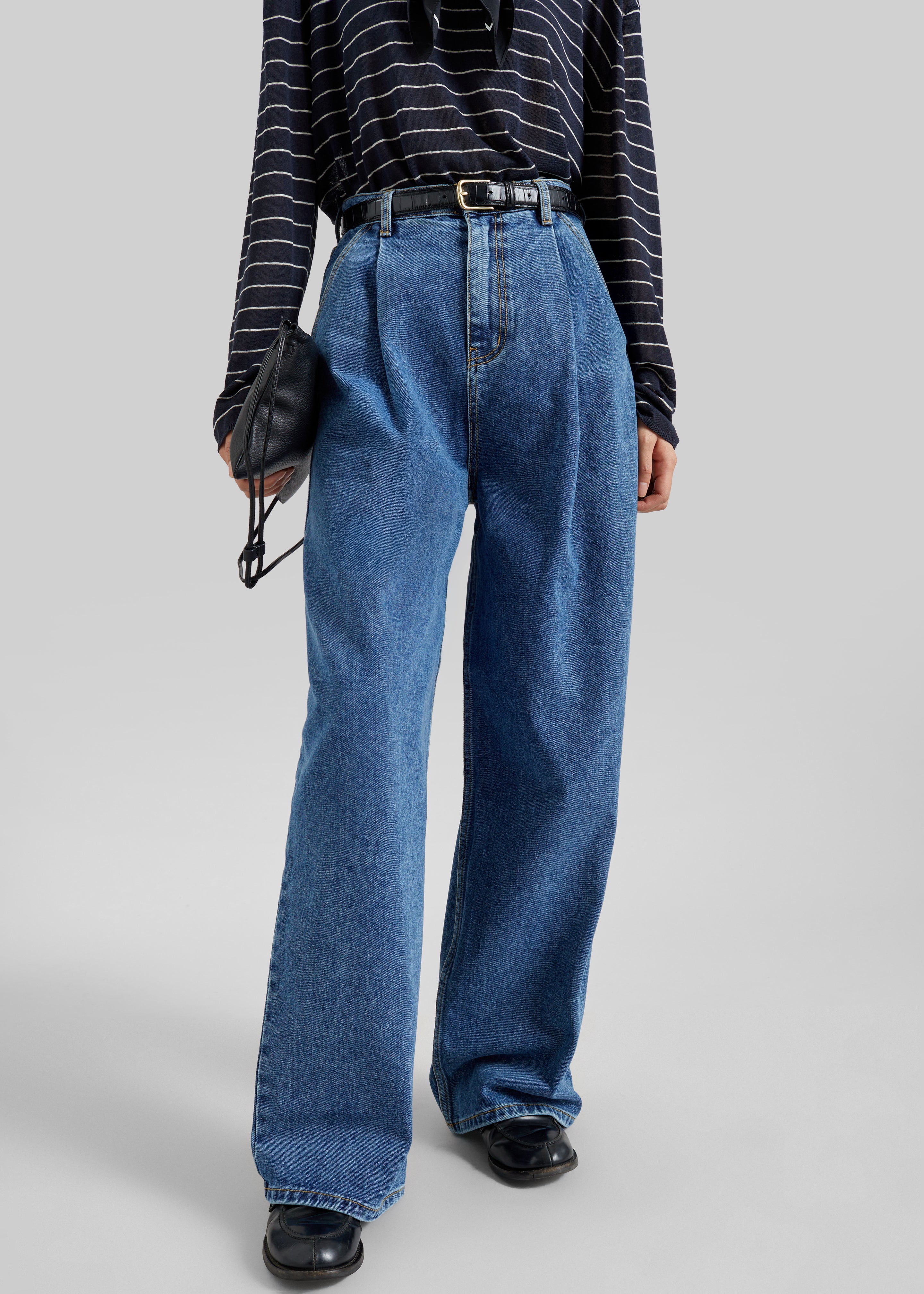 Isabella Denim Pants - Medium Wash – The Frankie Shop Europe
