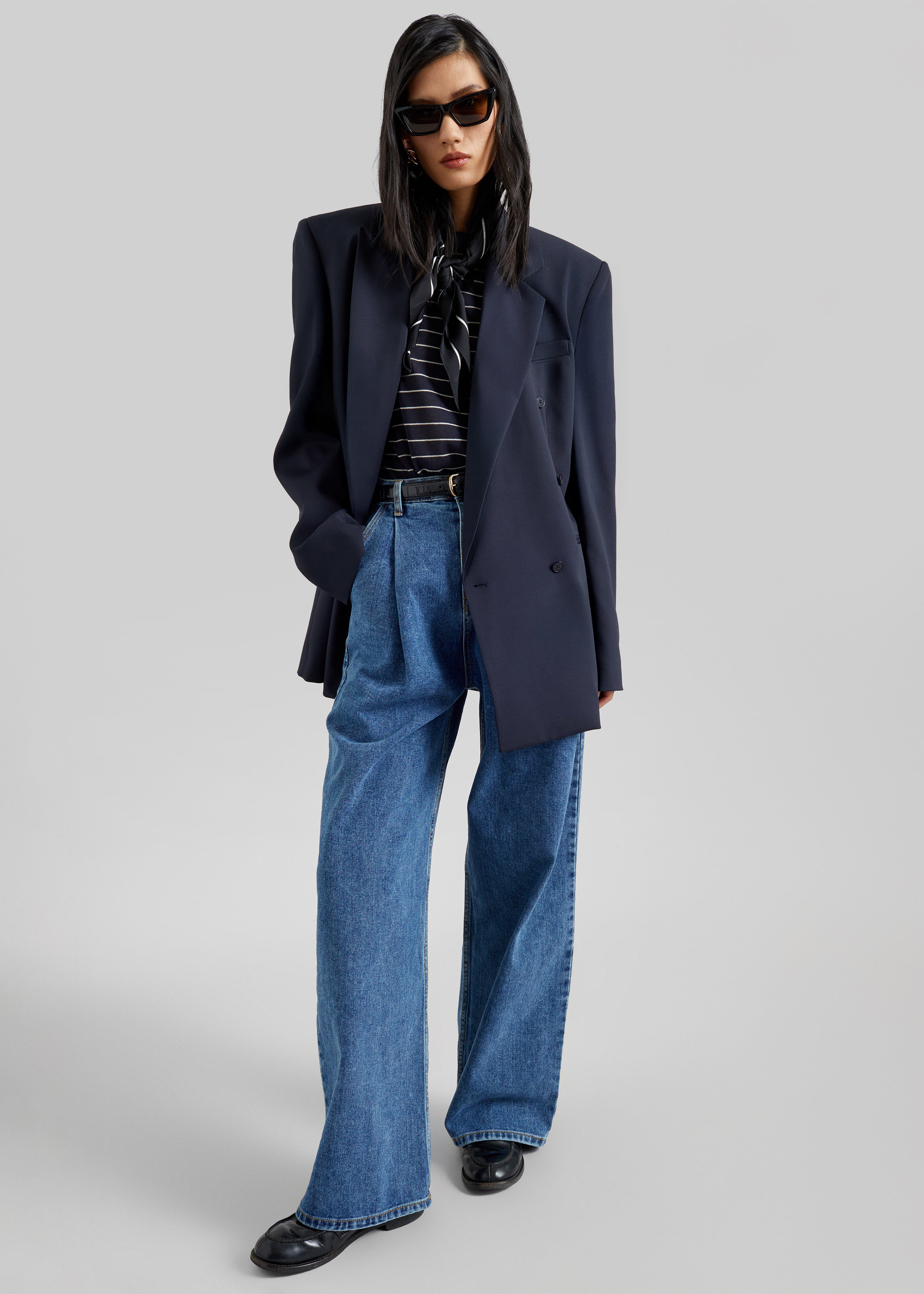 Isabella Denim Pants - Medium Wash – The Frankie Shop Europe