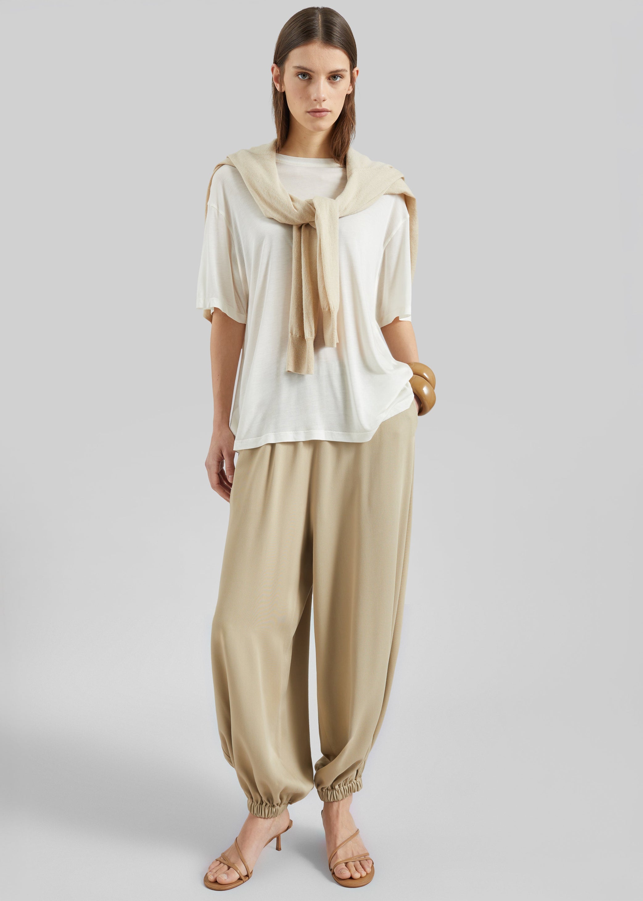 Shop the look image for Isola Fluid Balloon Pants - Beige