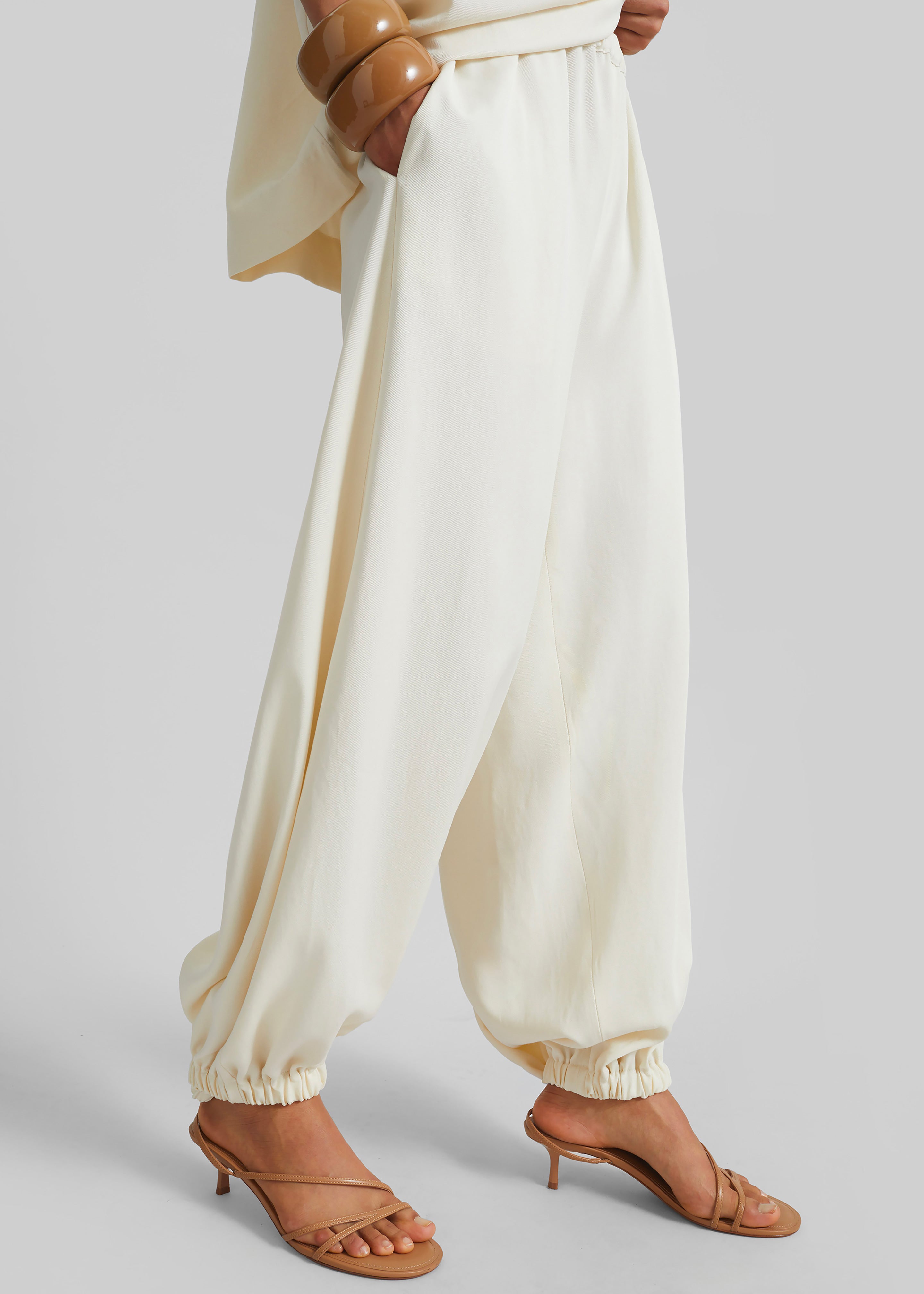 Isola Fluid Balloon Pants - Ivory - 2