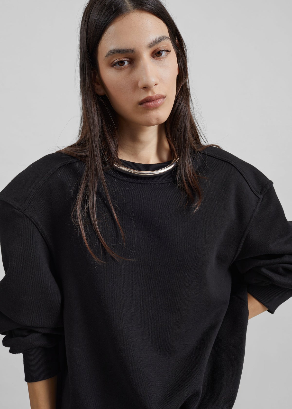 Isore Padded Sweatshirt - Black