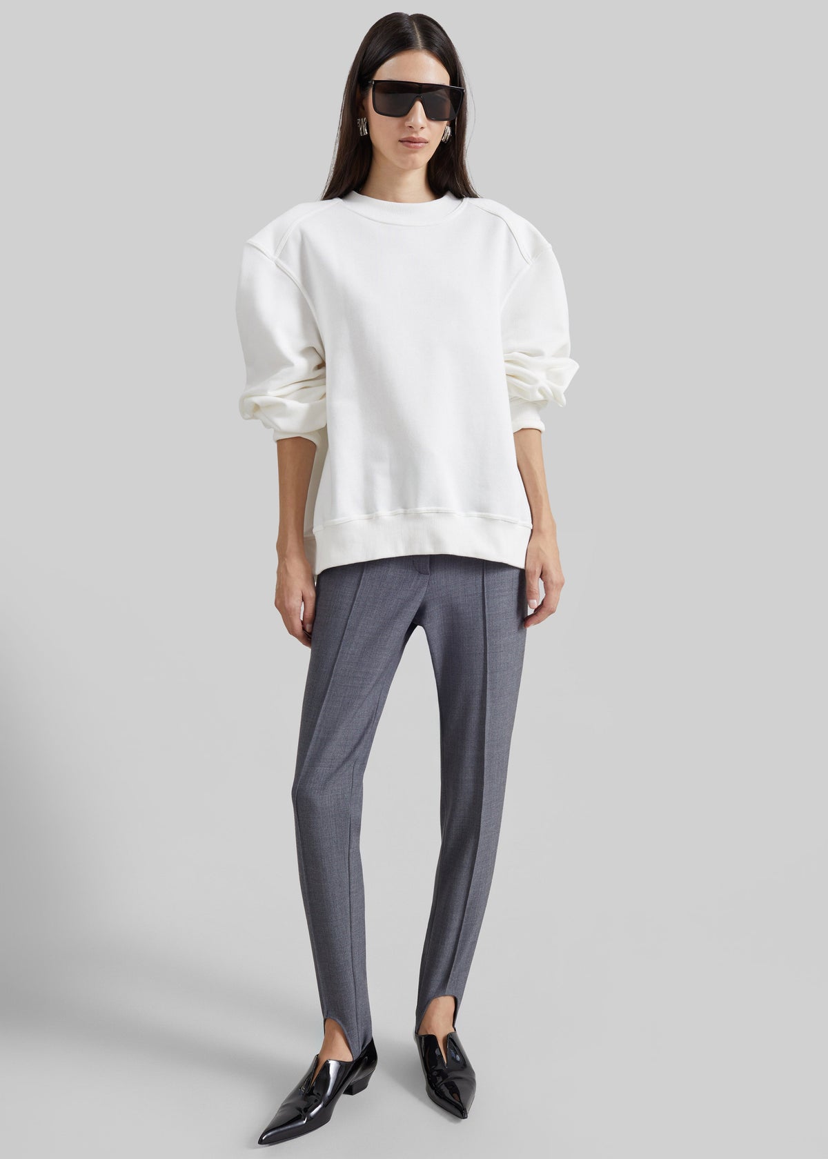 Isore Padded Sweatshirt - White