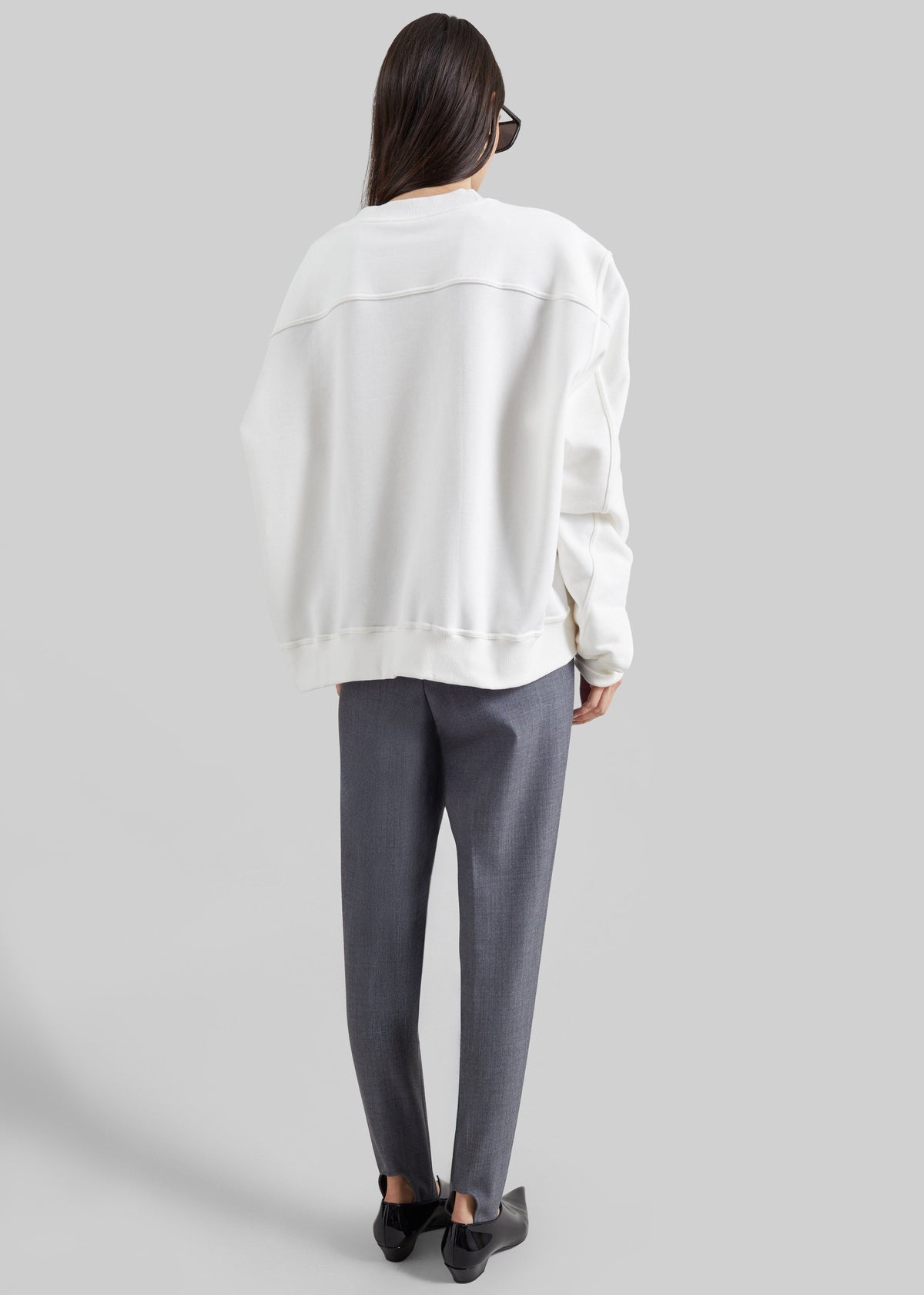 Isore Padded Sweatshirt - White