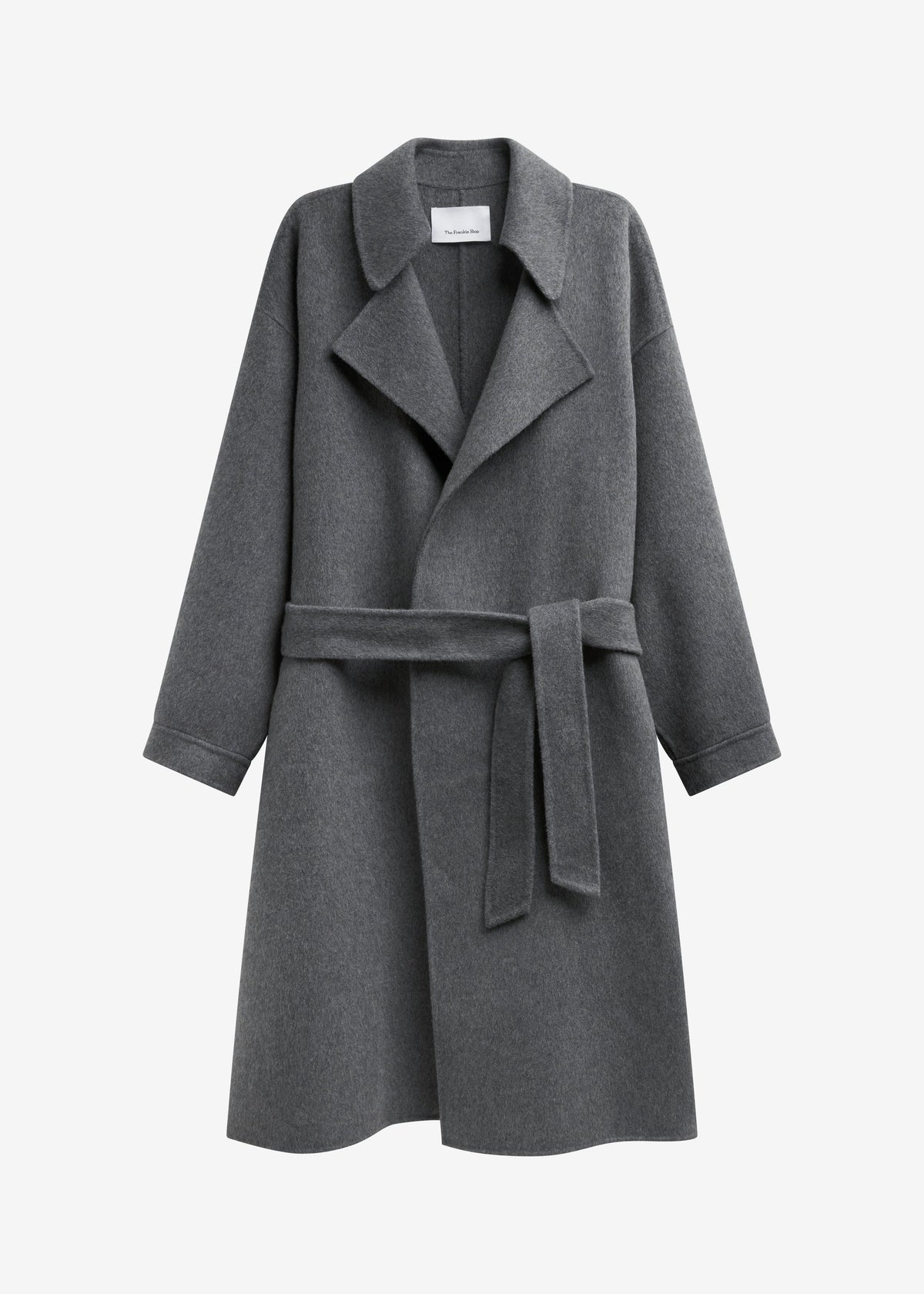 Issen Wool Trench Coat - Grey - 7