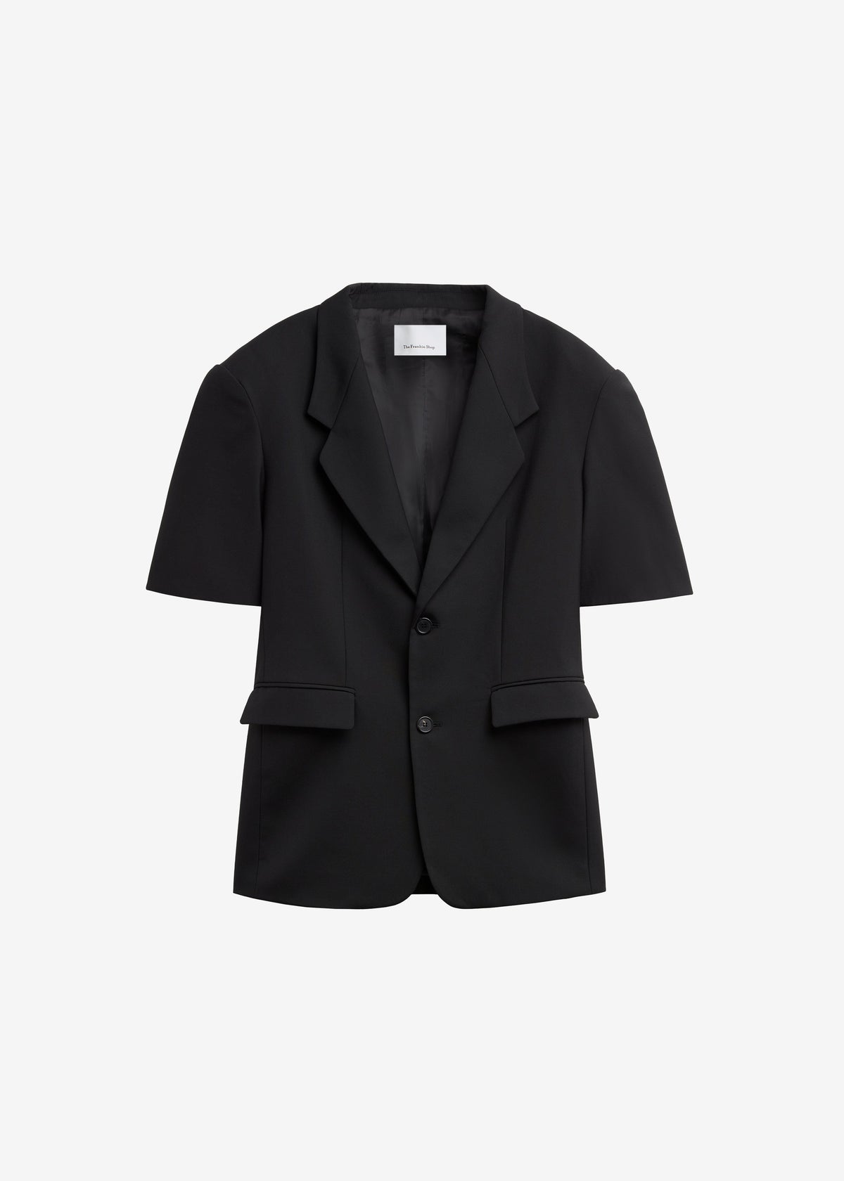 Ivora Short Sleeve Blazer - Black