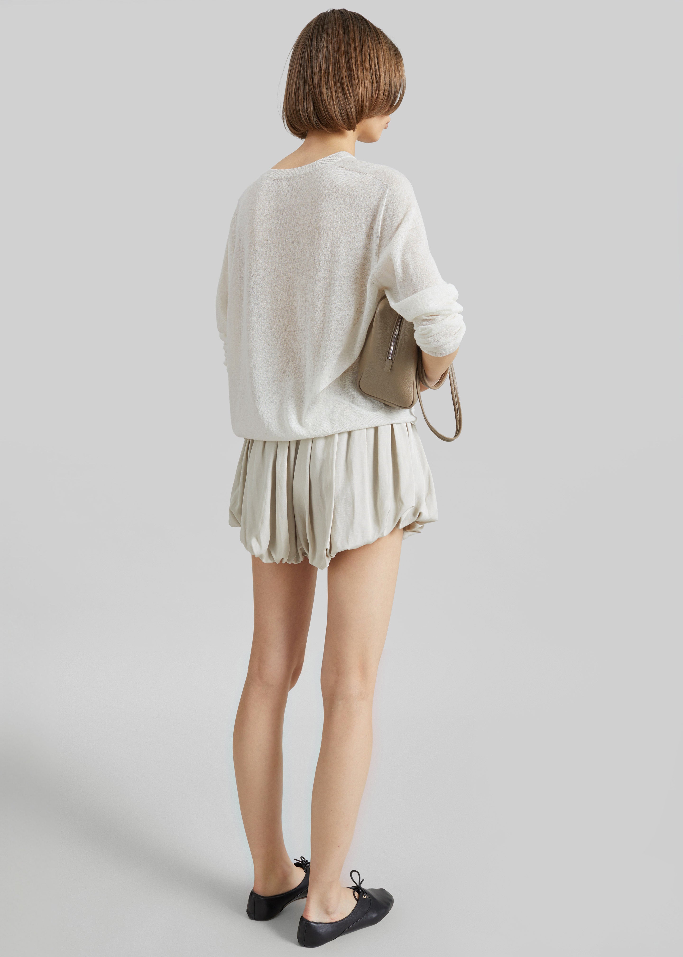 Ivrea Sheer Knit Top - Ivory - 12