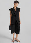 Jag Pleated Bermuda Shorts - Black