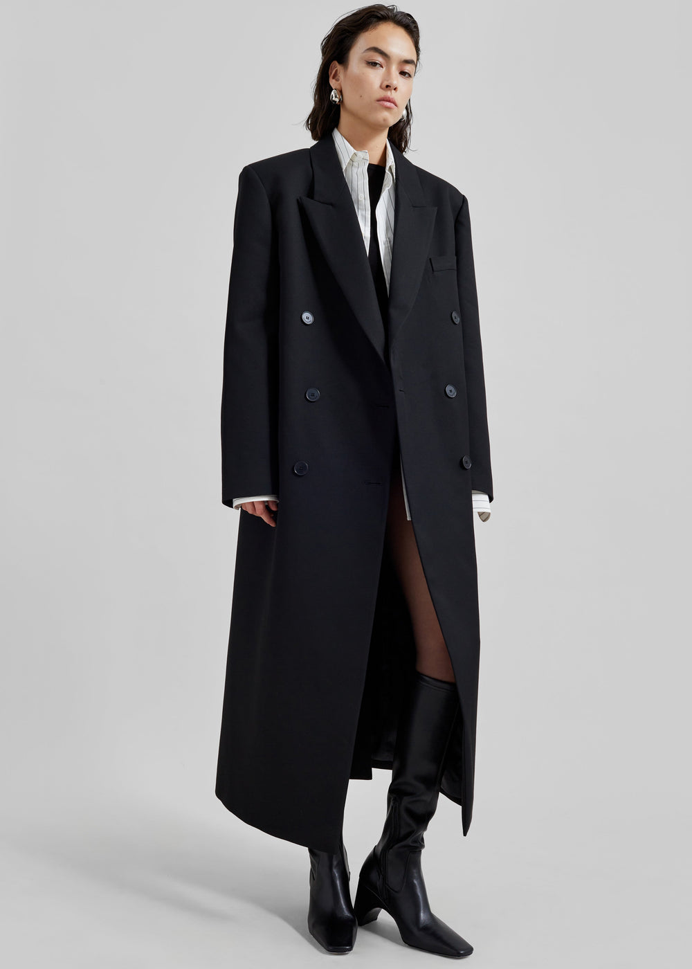 Jane Long Coat - Black