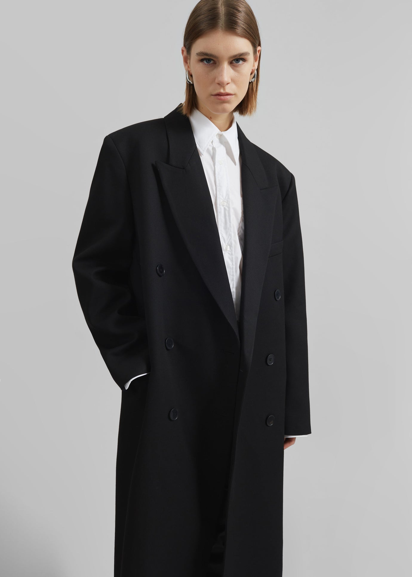 Jane Long Coat - Black - 1