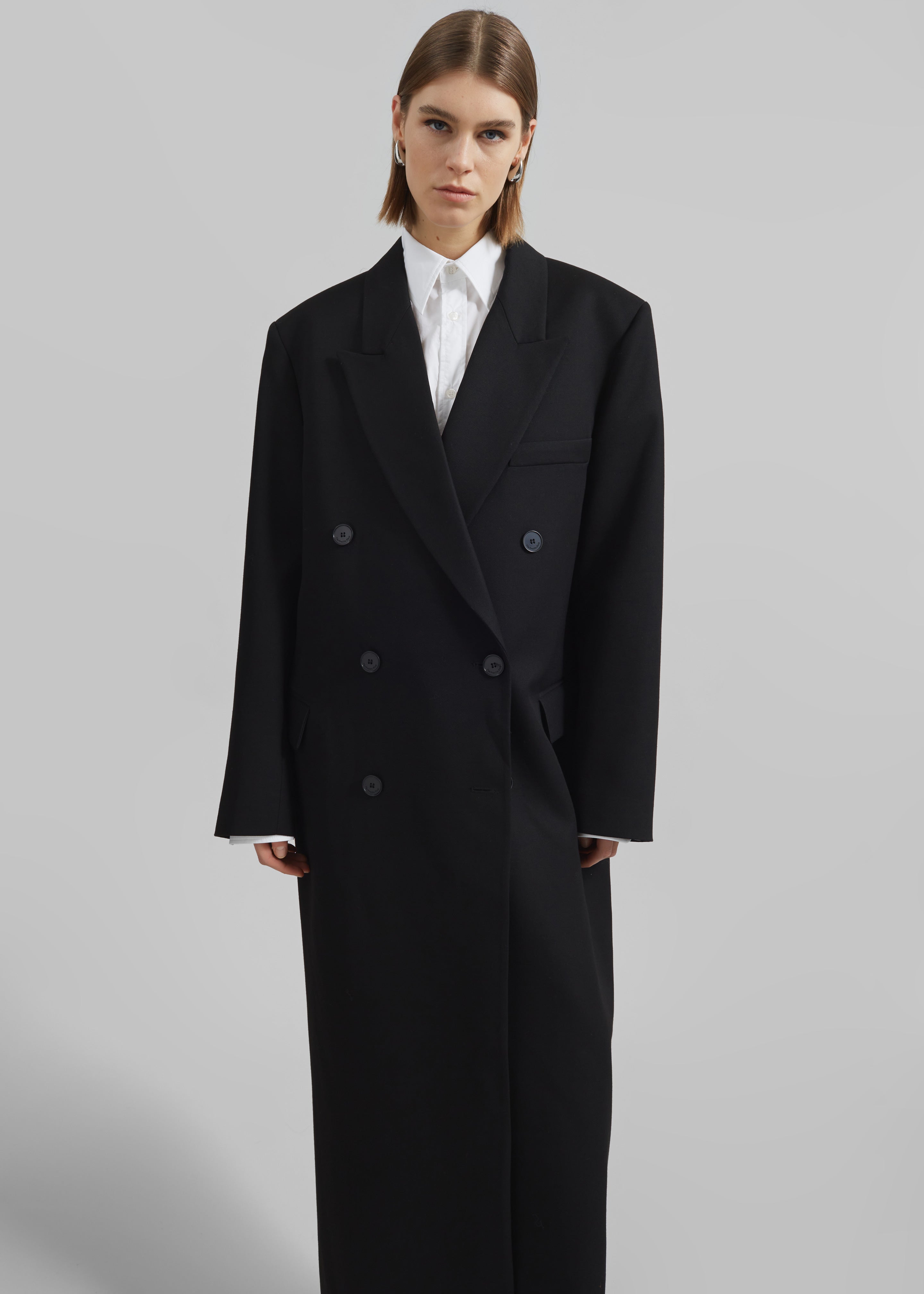 Jane Long Coat - Black - 9