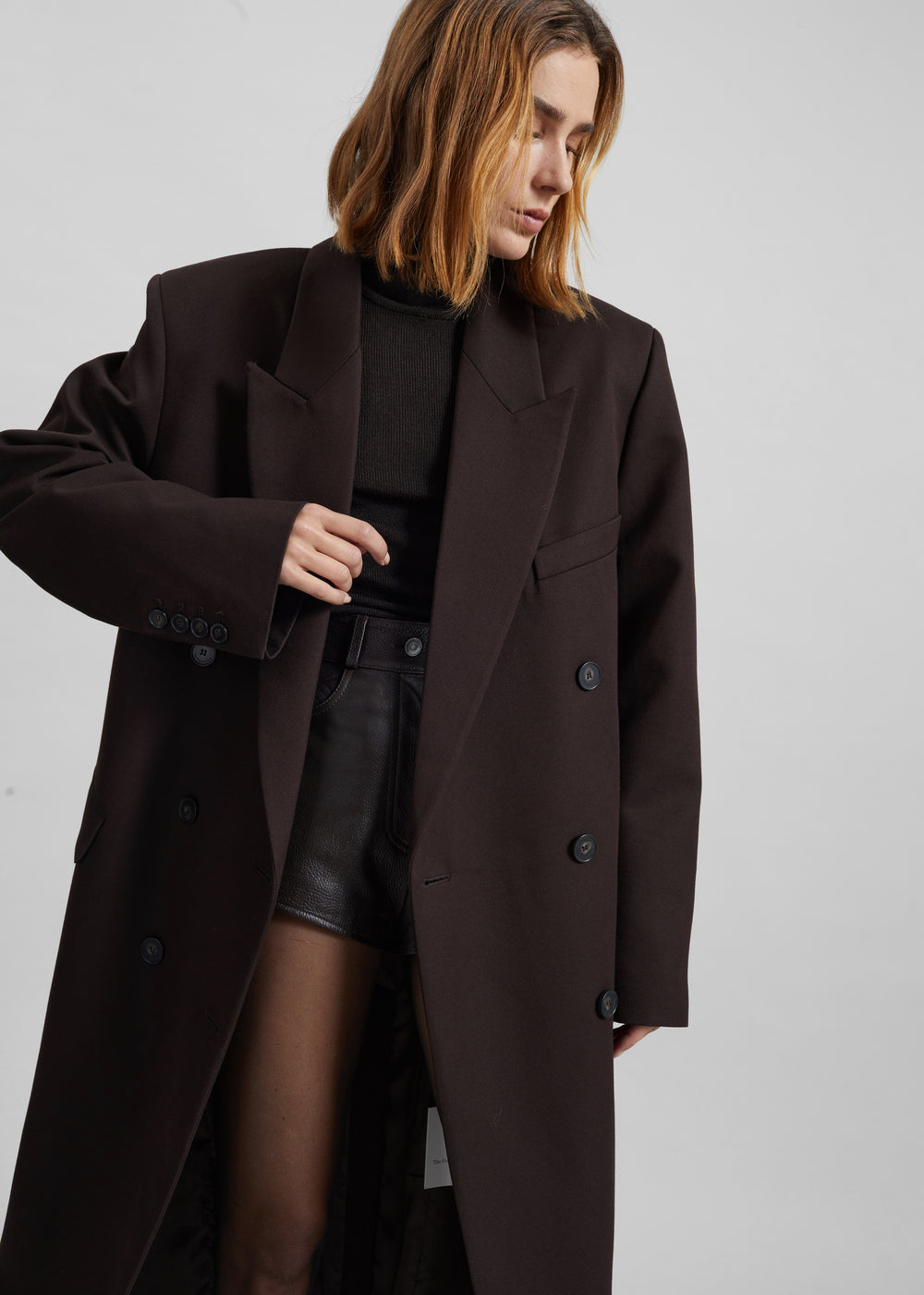 Jane Long Coat - Brown - 1